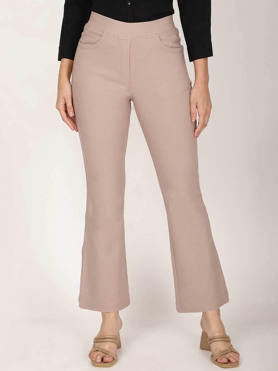 

FUTURO Women Smart Trousers, Peach