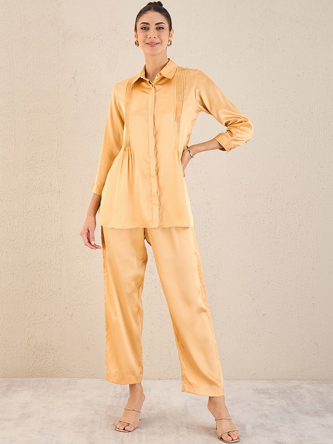 

First Resort by Ramola Bachchan Shirt With Trousers Co-Ords, Yellow