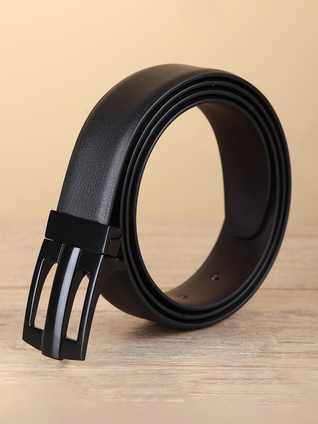 

Kastner Men Solid Push Pin Reversible Formal Belt, Black