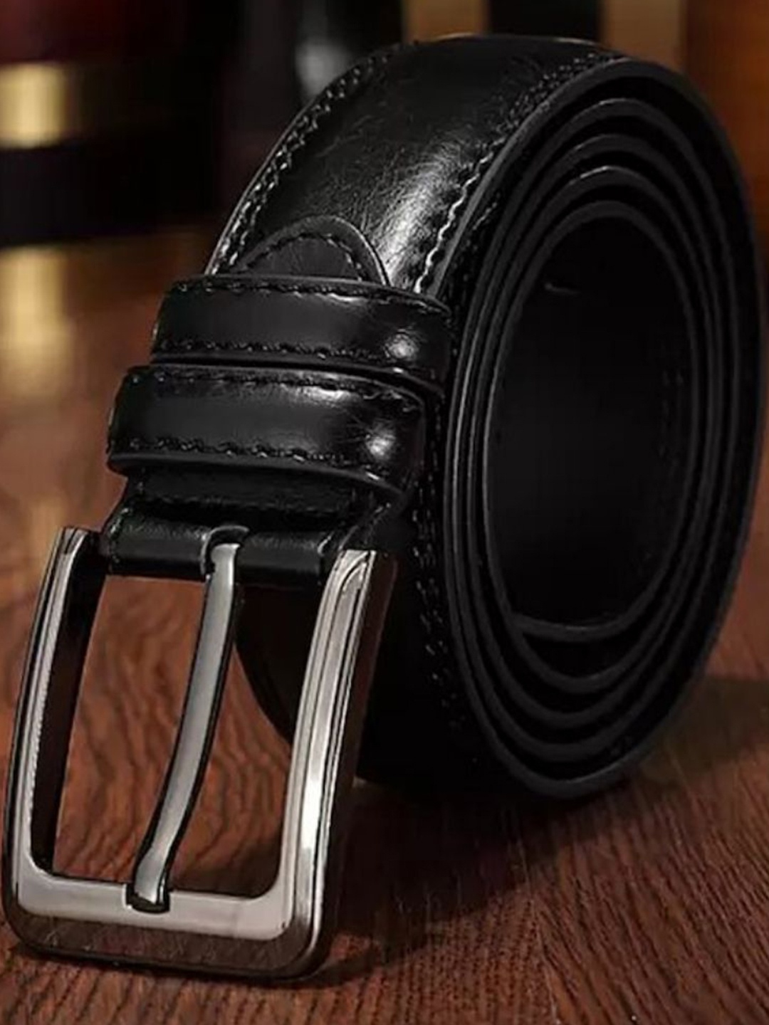 

Kastner Men Synthetic Leather Formal Belt, Black