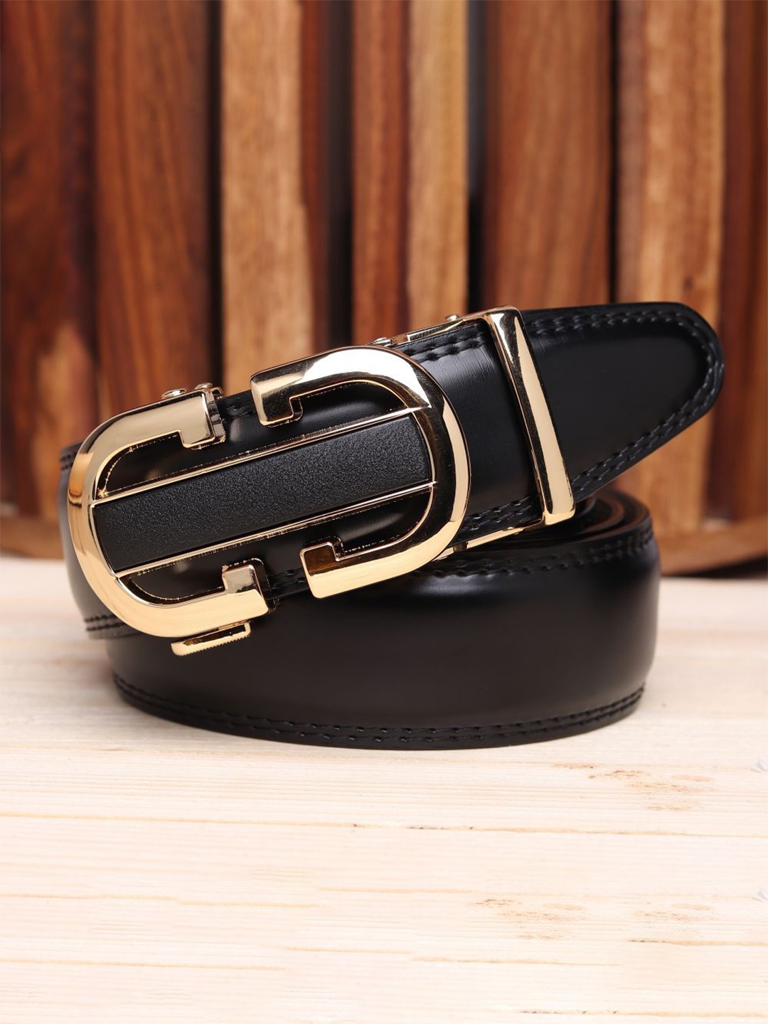 

Kastner Men Synthetic Leather Formal Belt, Black