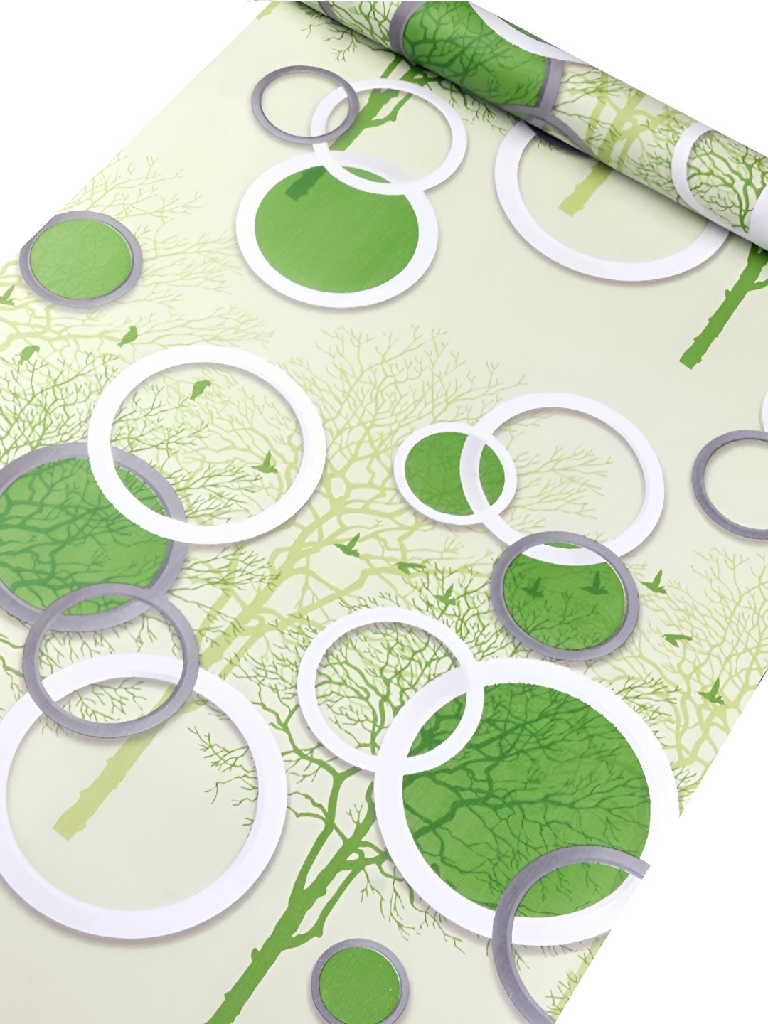 

HOMEMATES Green Printed Waterproof Wall Sticker