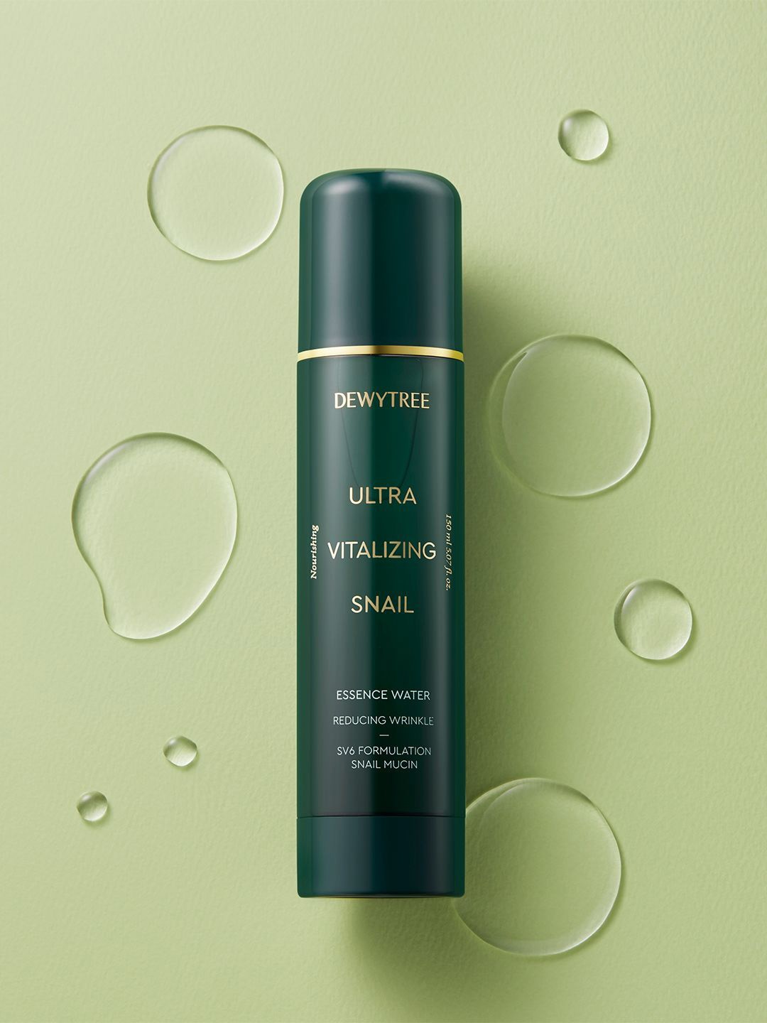 

Dewytree Ultra Vitalizing Snail Essence Water Toner with Birch Sap & Ceramide - 150 ml, Green