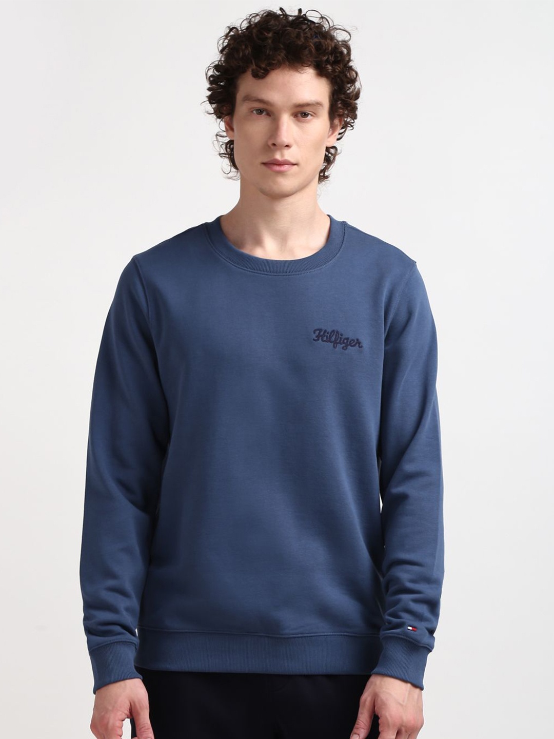 

Tommy Hilfiger Men Solid Sweatshirt, Blue