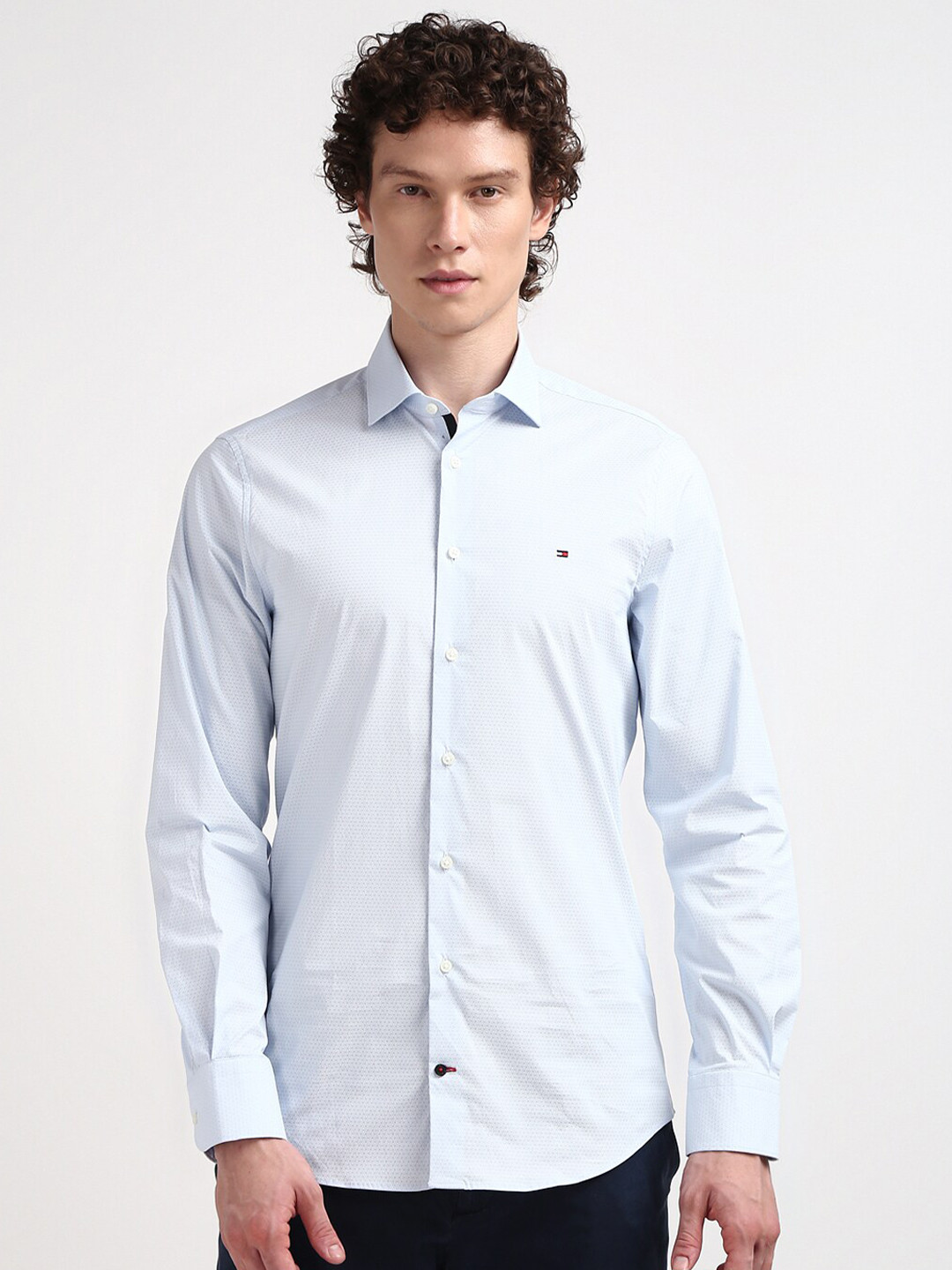 

Tommy Hilfiger Men Opaque Solid Casual Shirt, Blue