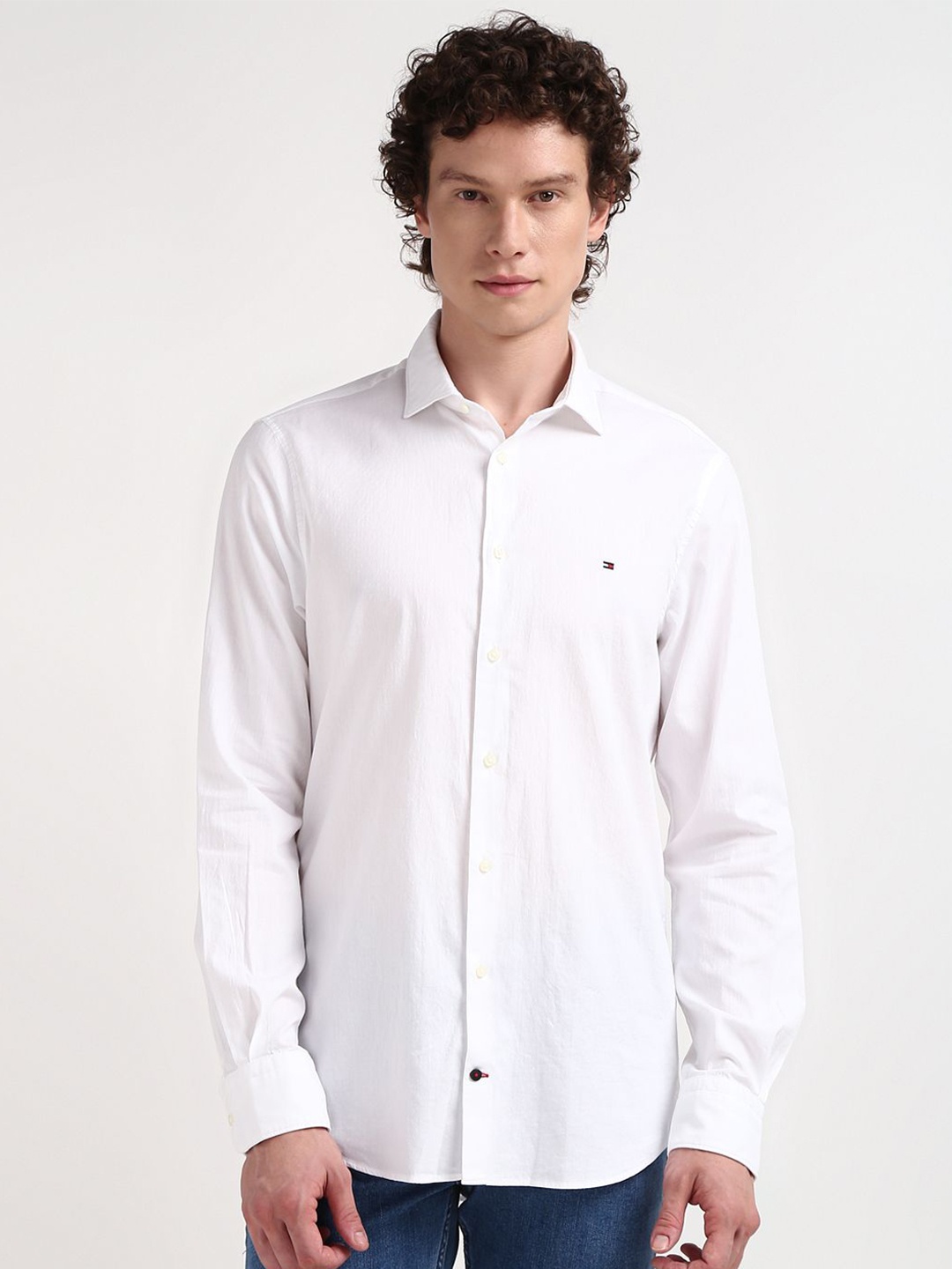 

Tommy Hilfiger Men Opaque Solid Casual Shirt, White