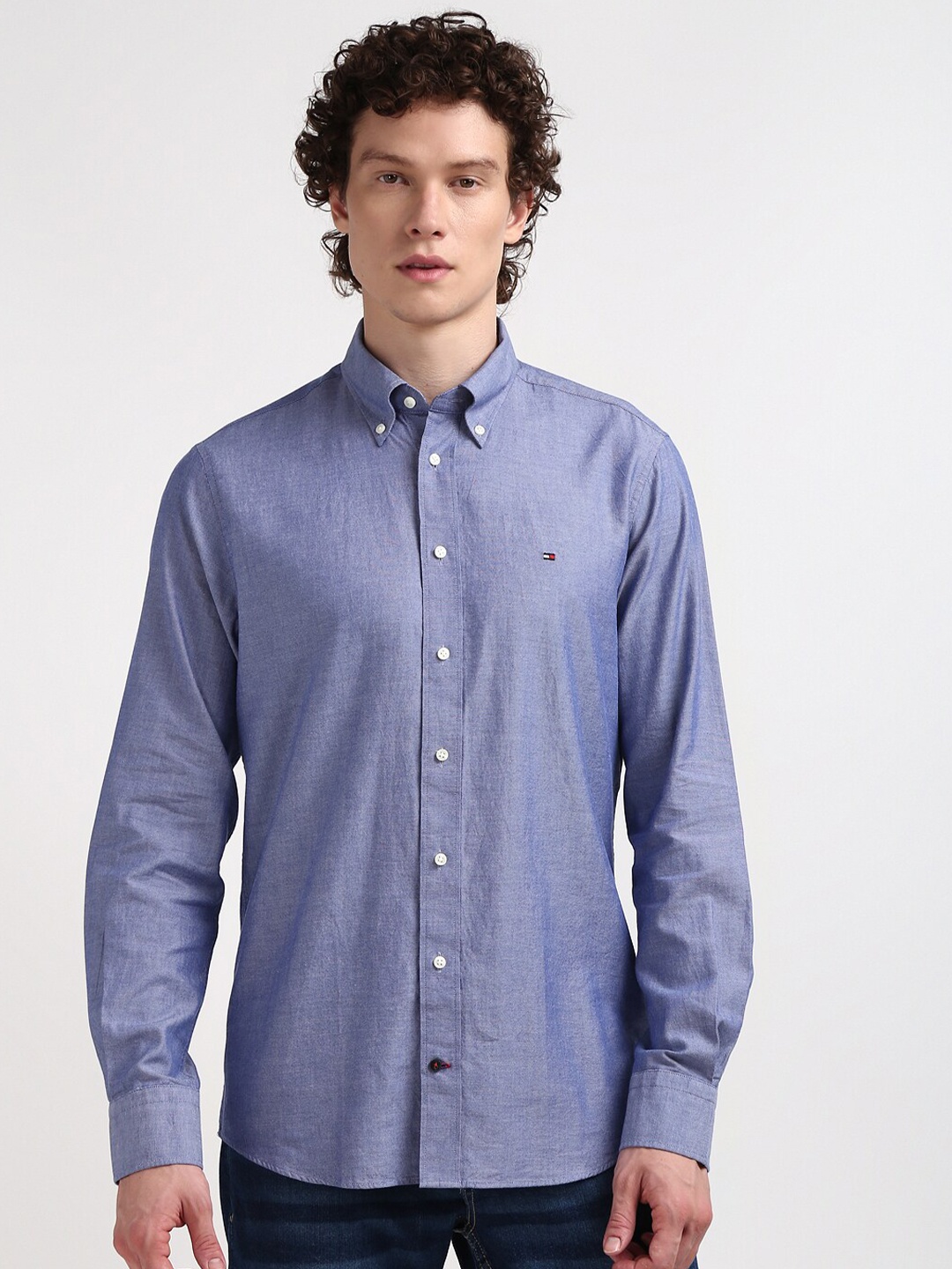

Tommy Hilfiger Men Opaque Solid Casual Shirt, Blue