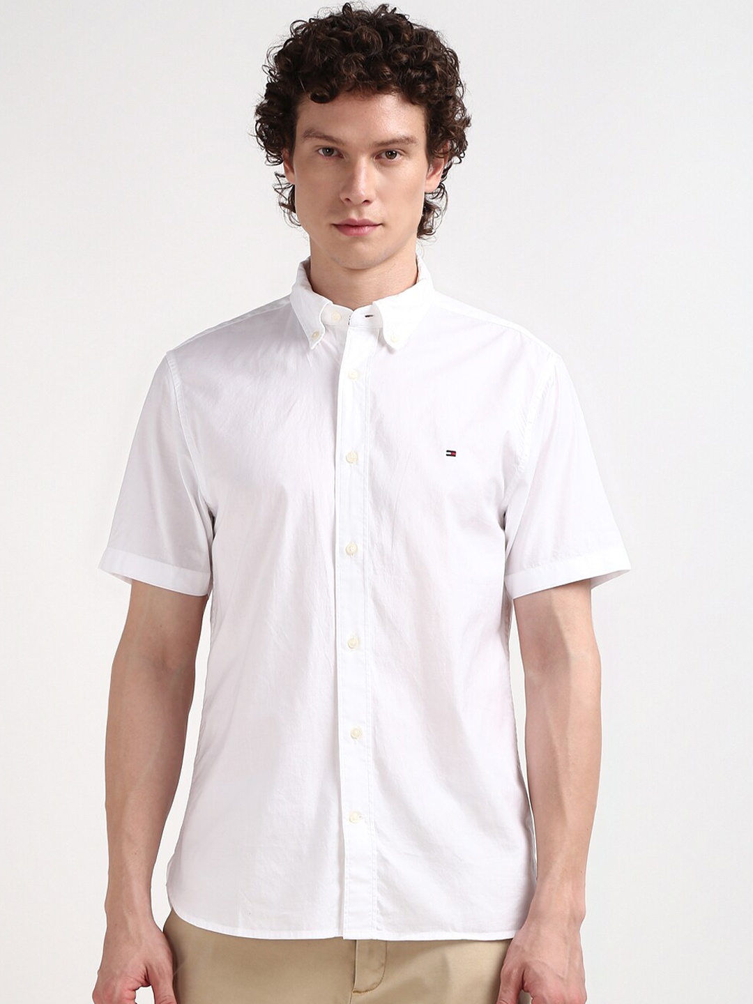 

Tommy Hilfiger Men Opaque Solid Casual Shirt, White