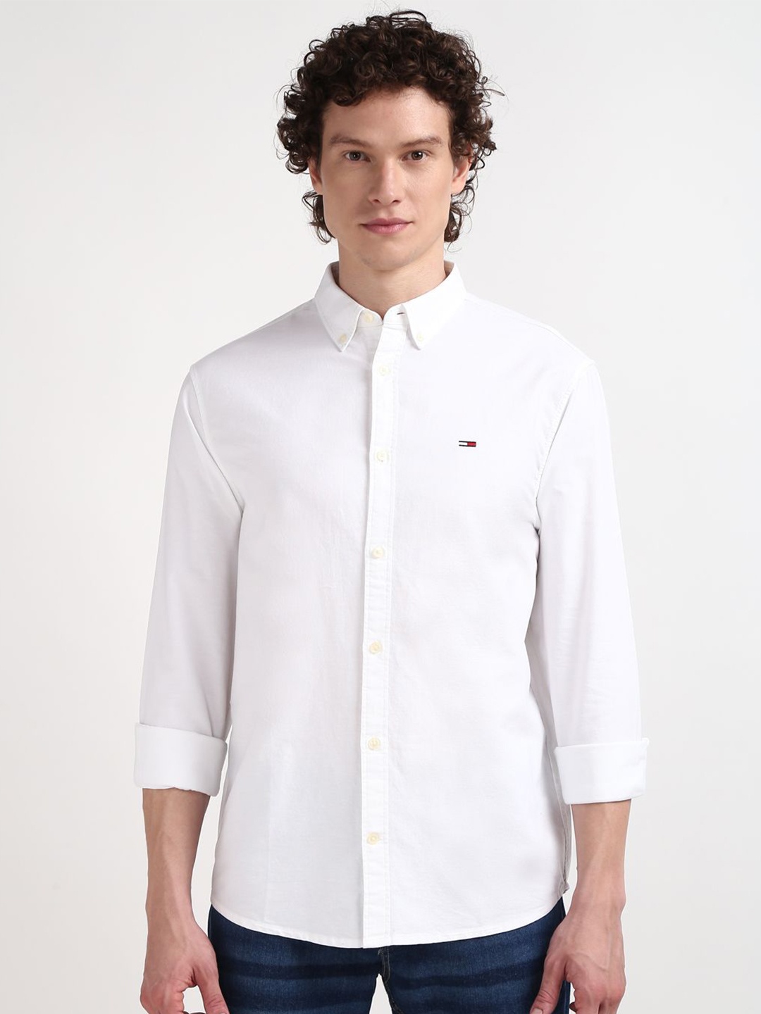 

Tommy Hilfiger Men Opaque Casual Shirt, White