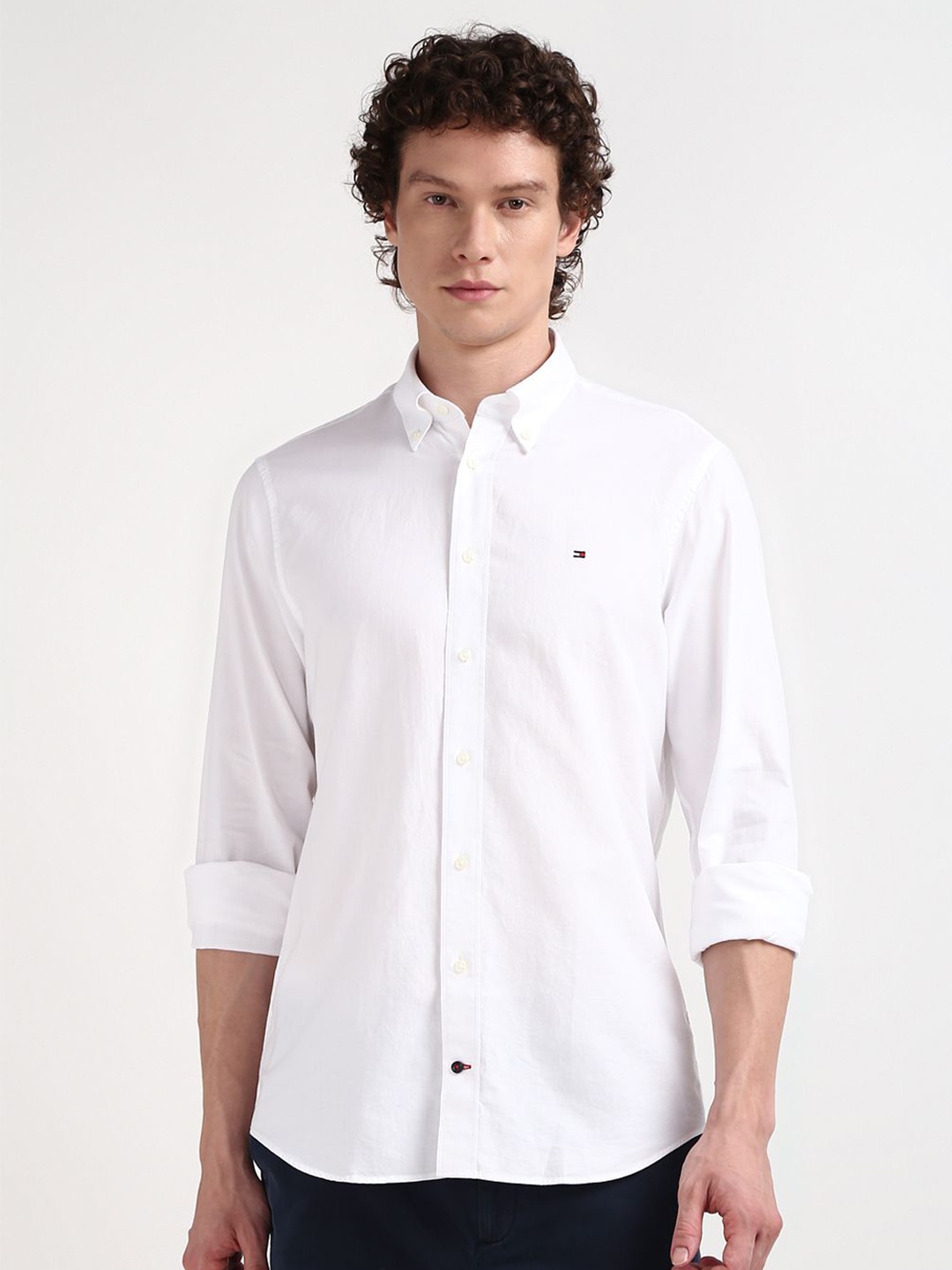 

Tommy Hilfiger Men Opaque Solid Casual Shirt, White