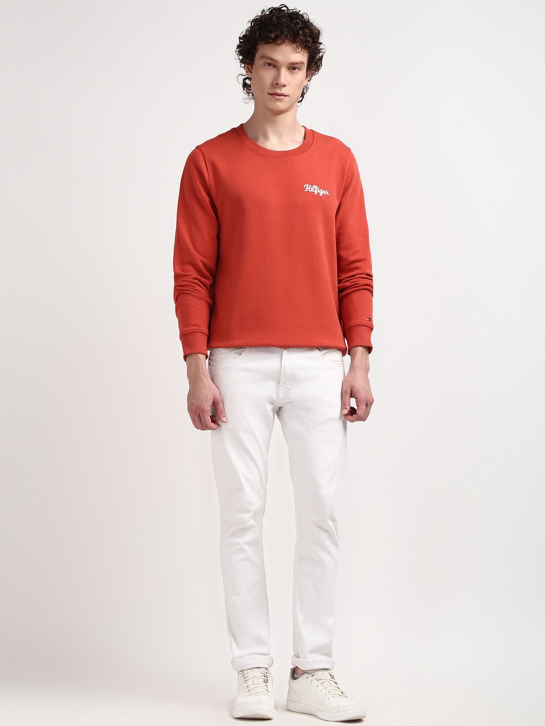 

Tommy Hilfiger Men Solid Sweatshirt, Red