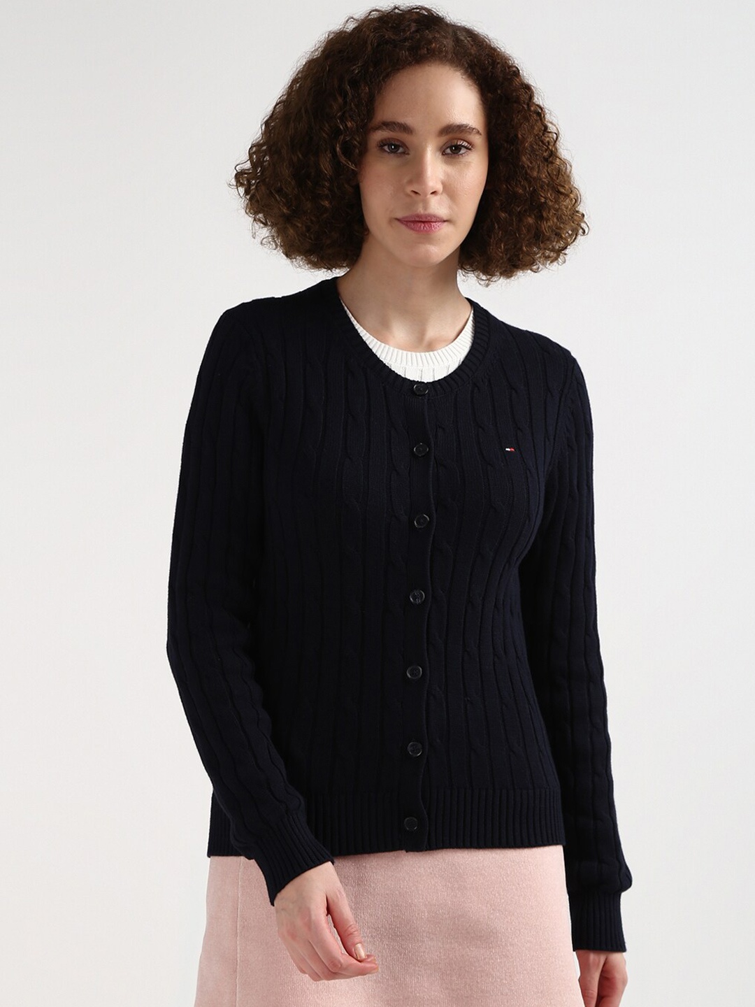 

Tommy Hilfiger Women Striped Cardigan, Navy blue