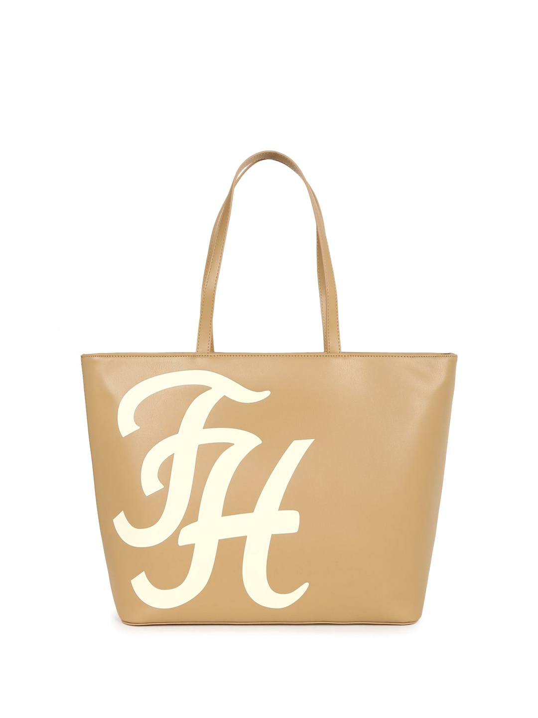 

Tommy Hilfiger PU Structured Tote Bag with Applique, Khaki