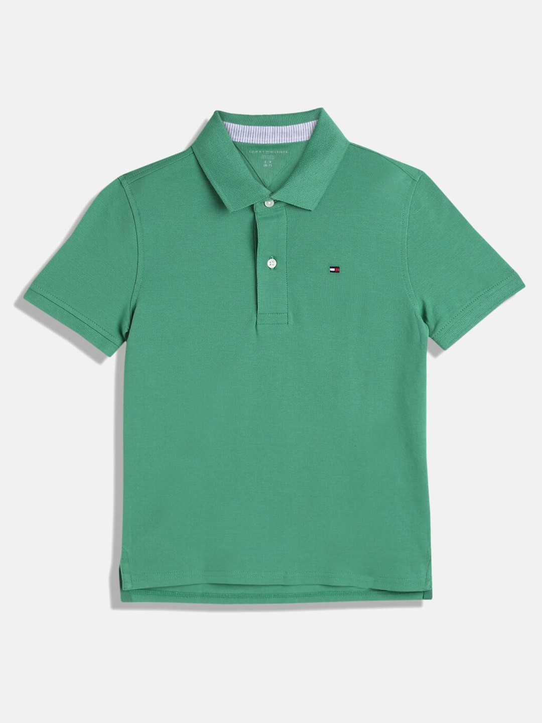 

Tommy Hilfiger Boys Polo Collar Cotton T-shirt, Green