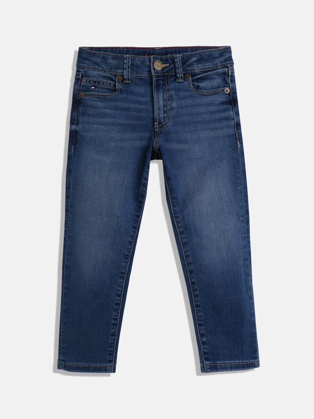 

Tommy Hilfiger Boys Slim Fit Light Fade Jeans, Blue