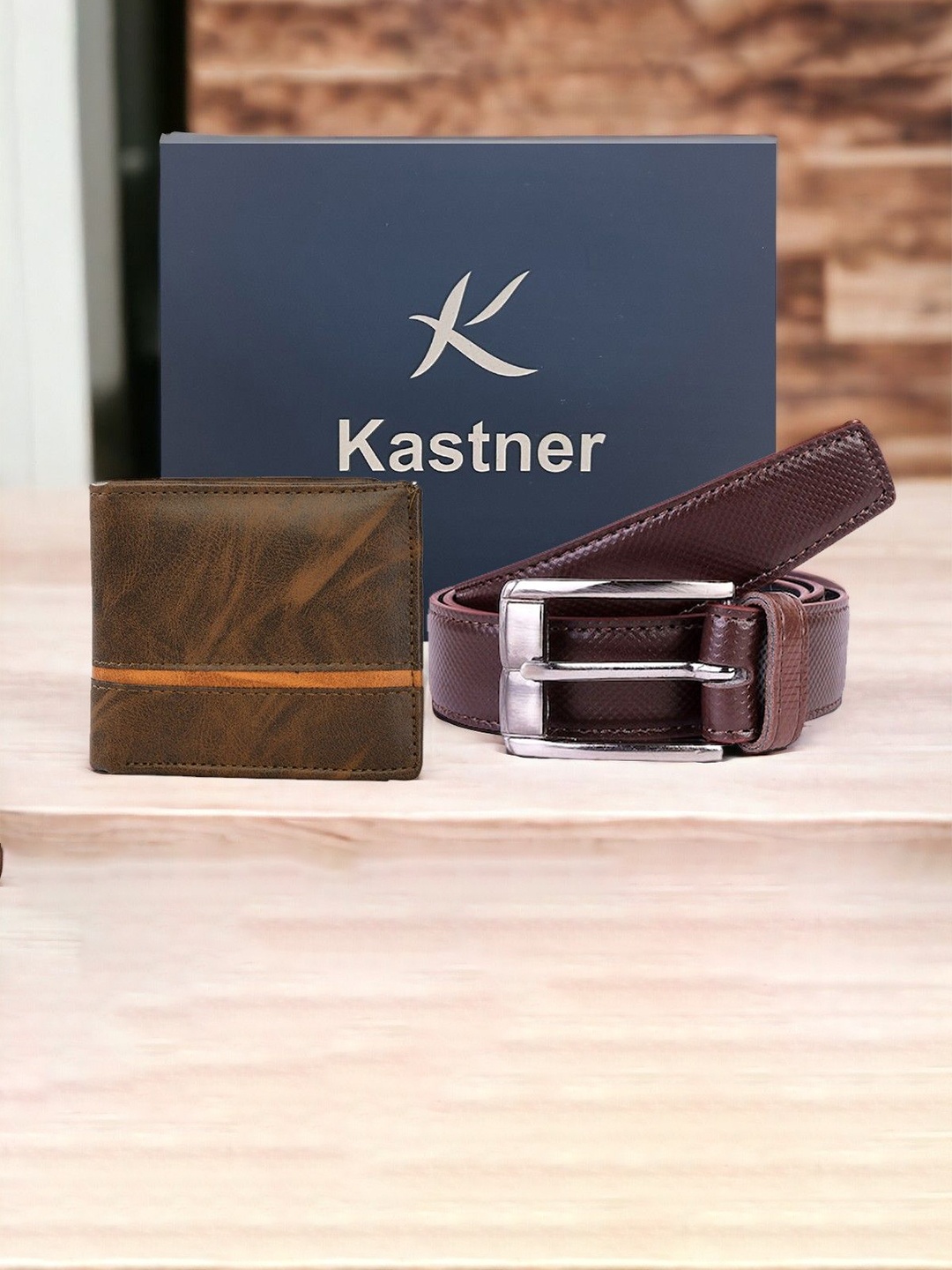 

Kastner Men Belt With Wallet Accessory Gift Set, Brown