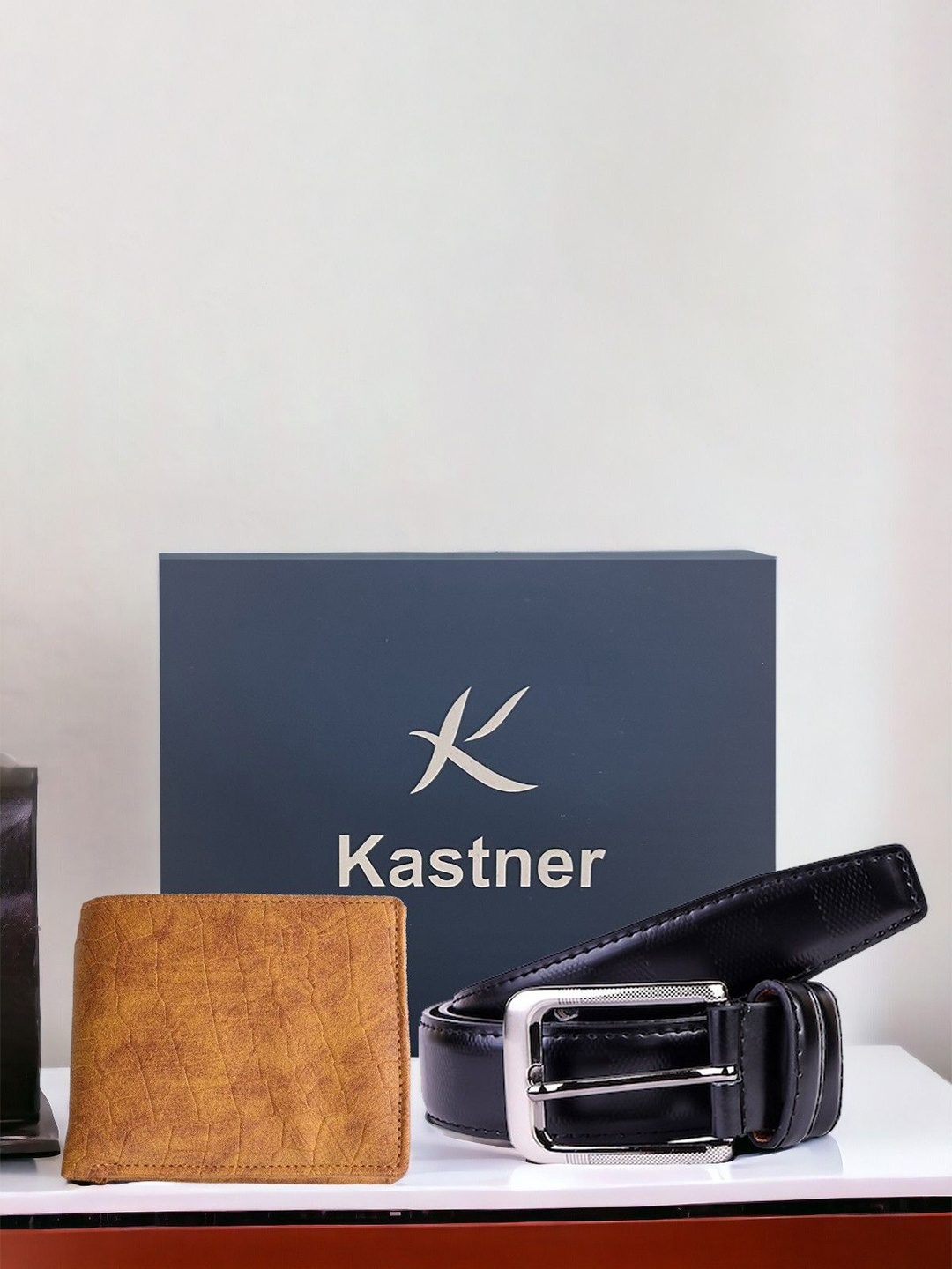 

Kastner Men Belt With Wallet Accessory Gift Set, Brown