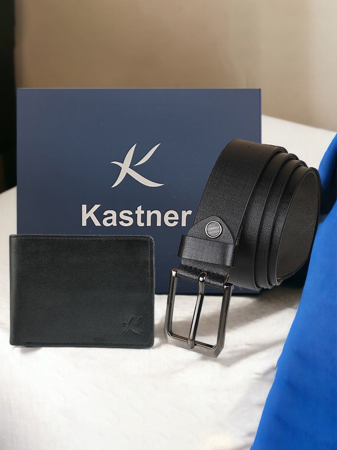 

Kastner Men Belt With Wallet Accessory Gift Set, Black