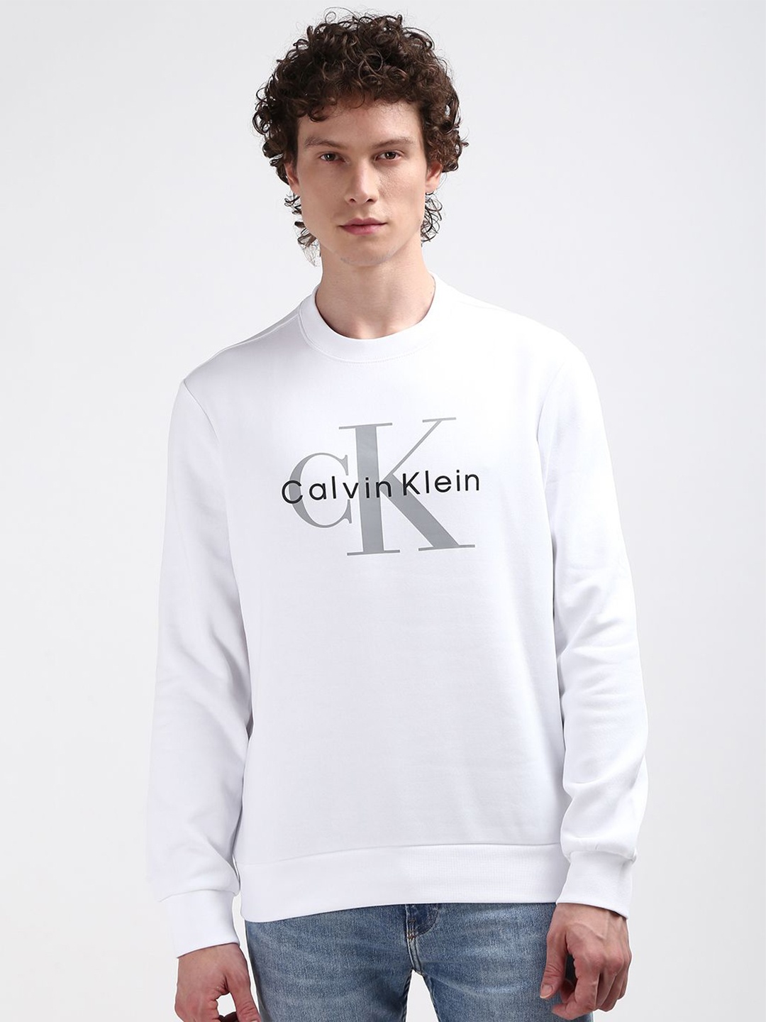 

Calvin Klein Jeans Men Printed Sweatshirt, White