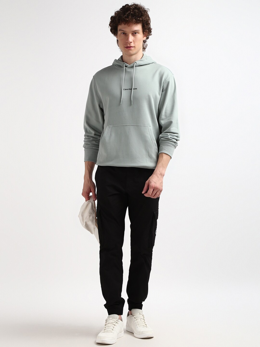 

Calvin Klein Jeans Men Hooded Sweatshirt, Grey