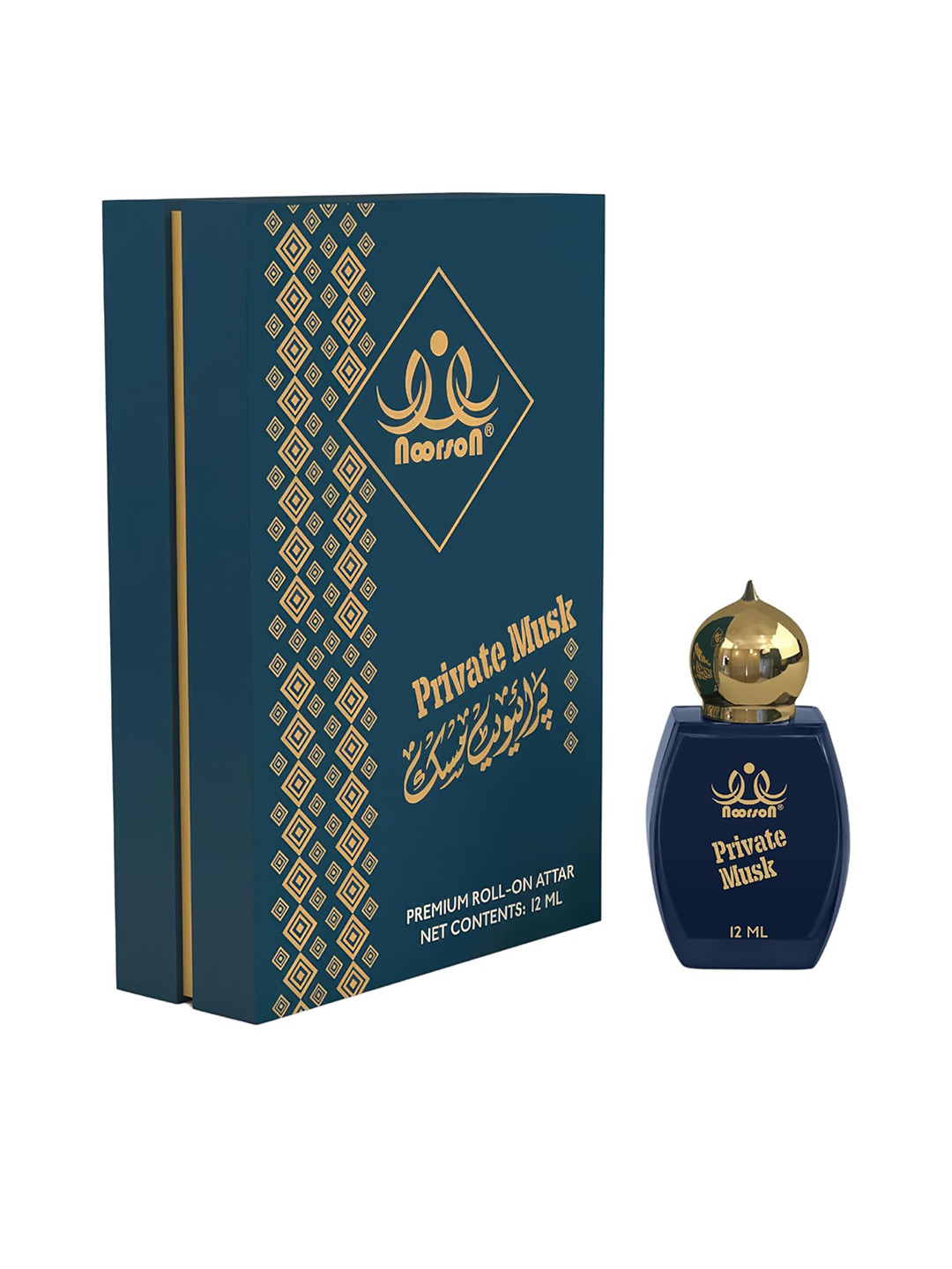 

Noorson Private Musk Non-Alcoholic Long Lasting Attar Perfume - 12 ml, Blue