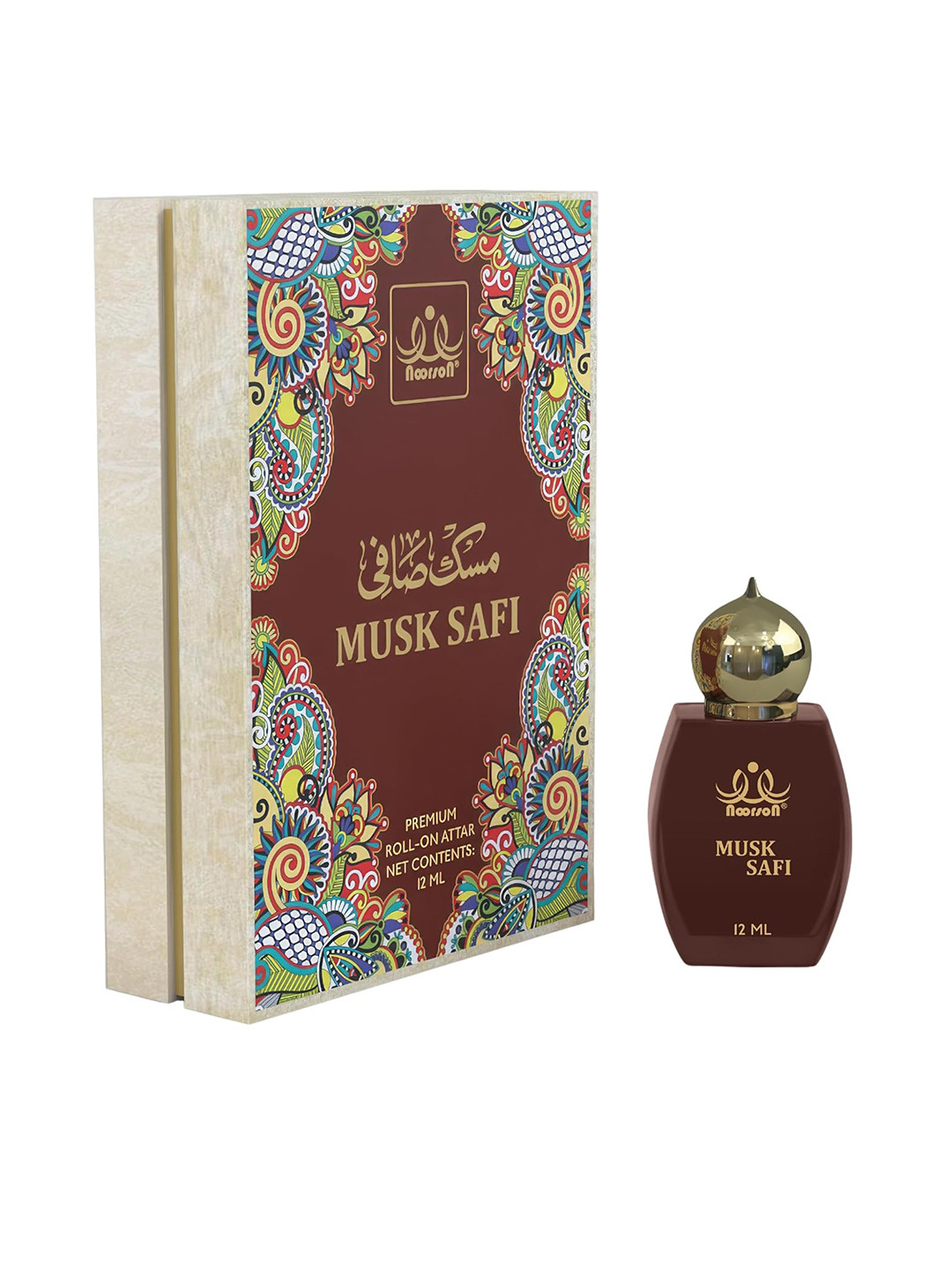 

Noorson Musk Safi Non-Alcoholic Long Lasting Attar Perfume - 12 ml, Maroon