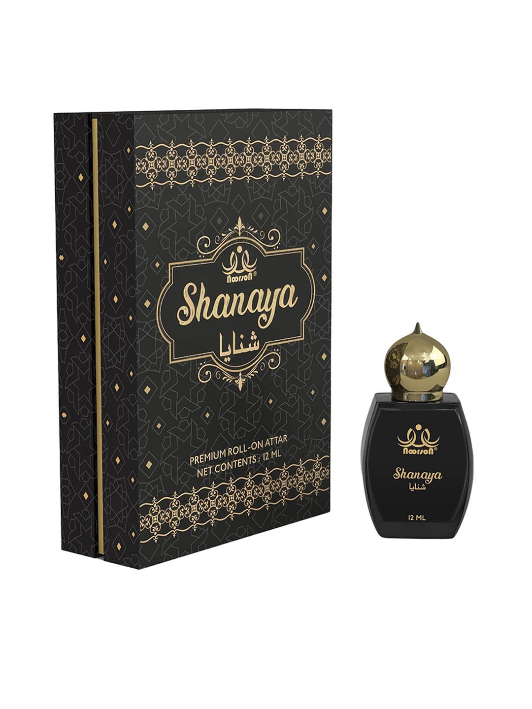 

Noorson Shanaya Non-Alcoholic Long Lasting Attar Perfume - 12 ml, Black