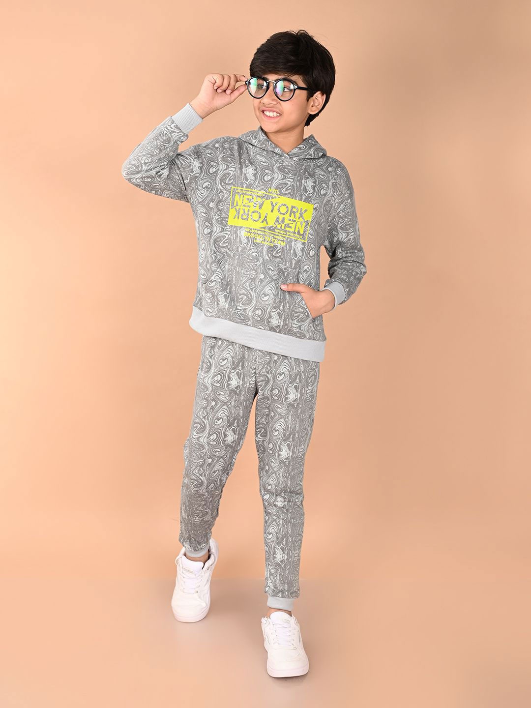 

LilPicks Boys Printed Pyjamas, Grey