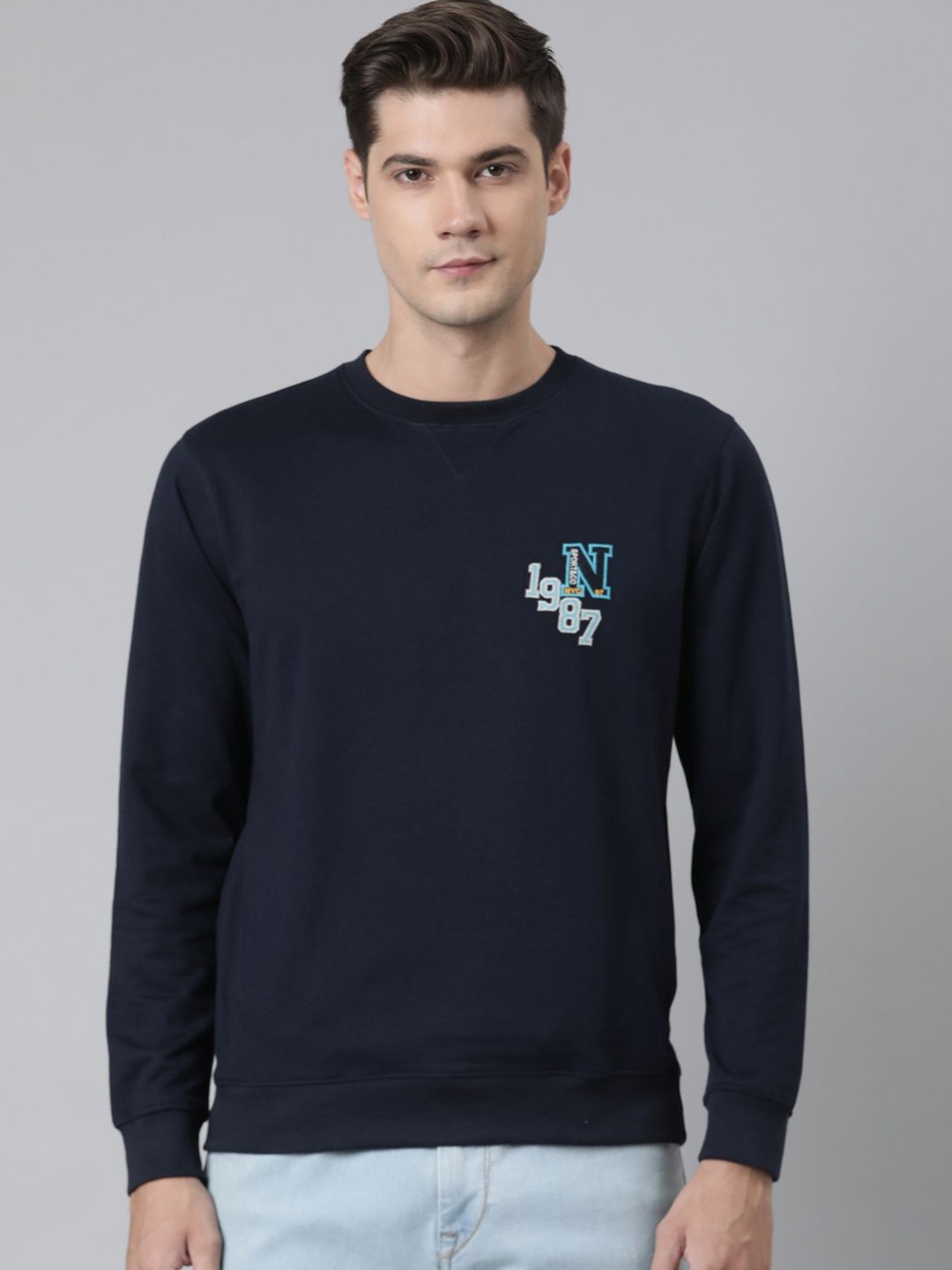 

DIXCY SCOTT Men Sweatshirt, Blue