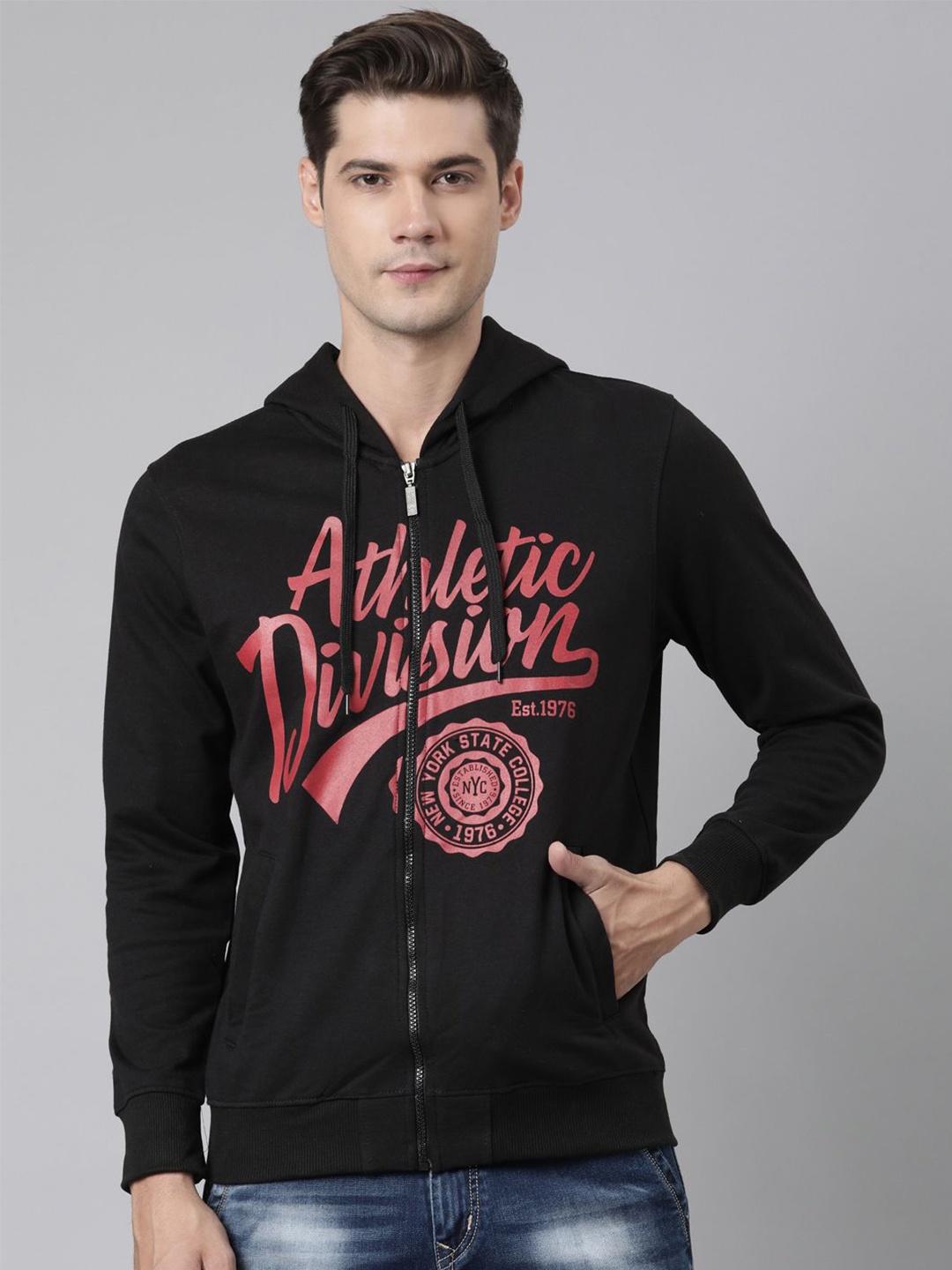 

DIXCY SCOTT Men Printed Sweatshirt, Black