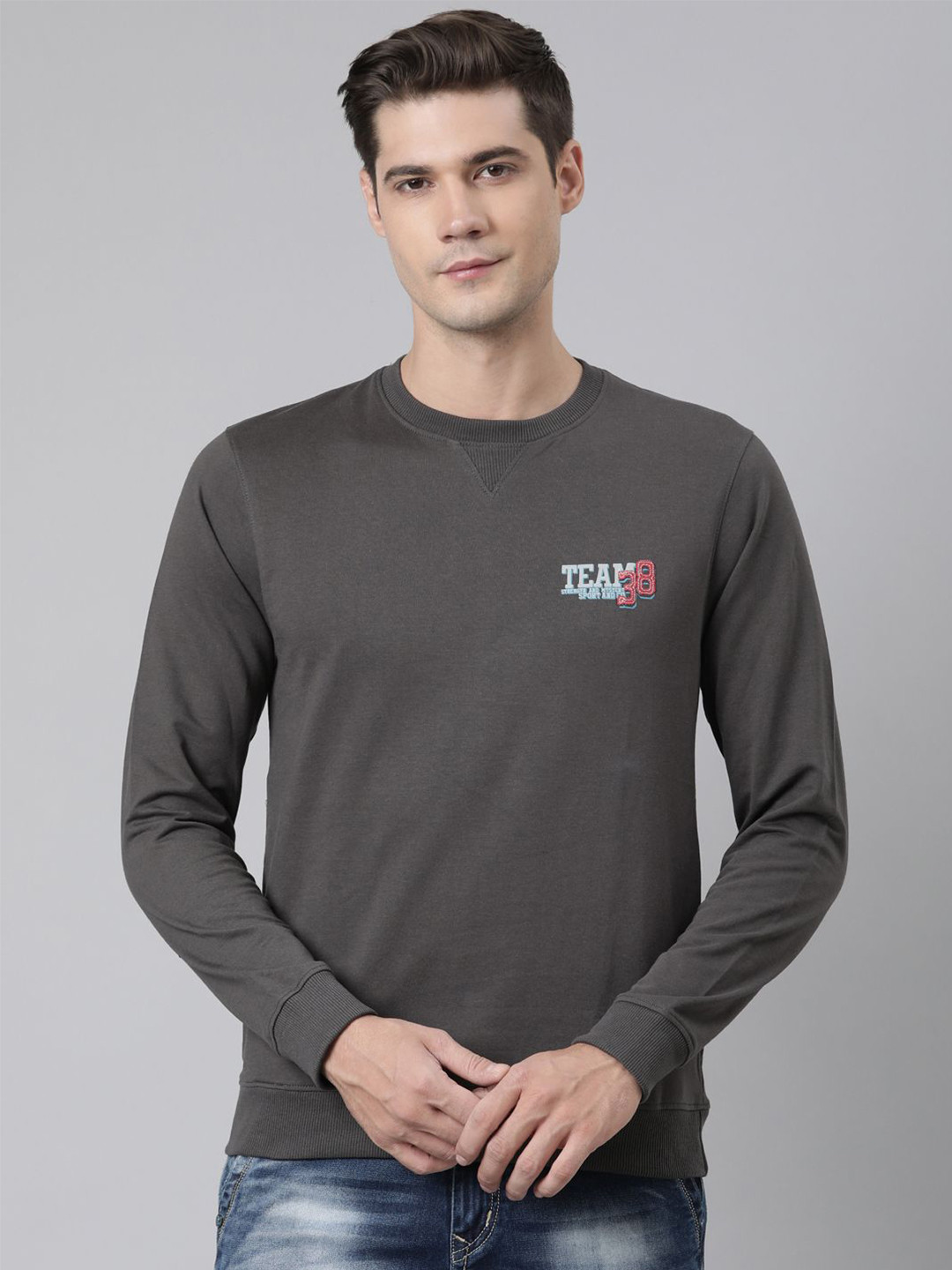 

DIXCY SCOTT Men Sweatshirt, Grey