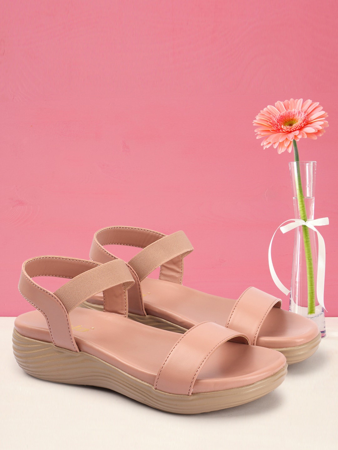 

Colo Women Comfort Heel Sandals, Peach