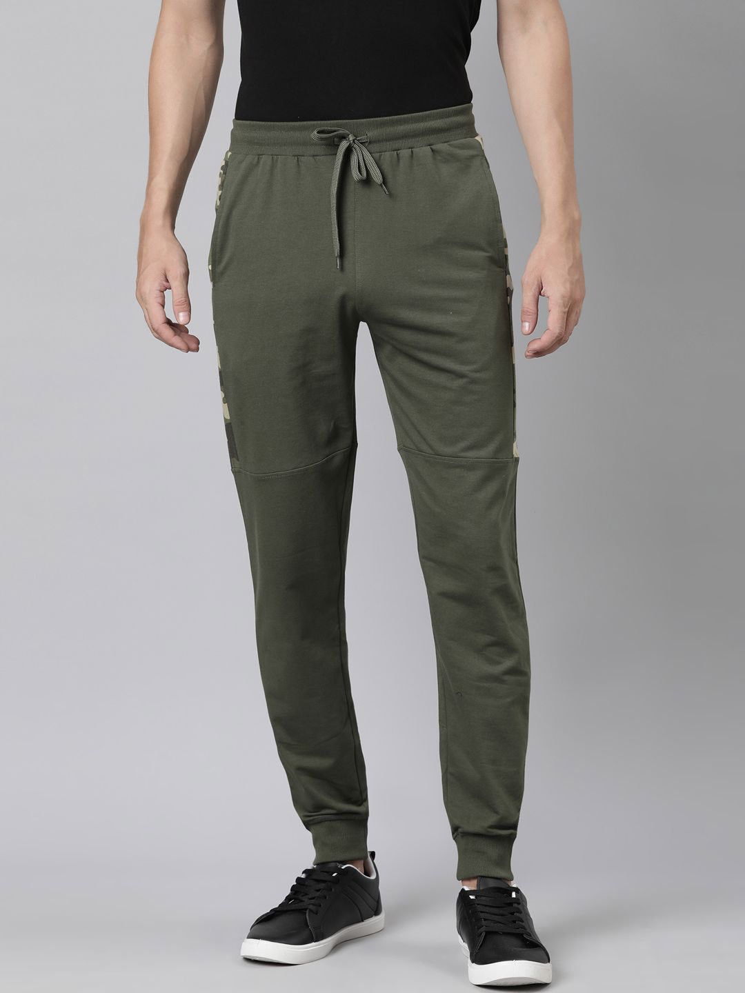 

DIXCY SCOTT Men Solid Track Pants Joggers, Green