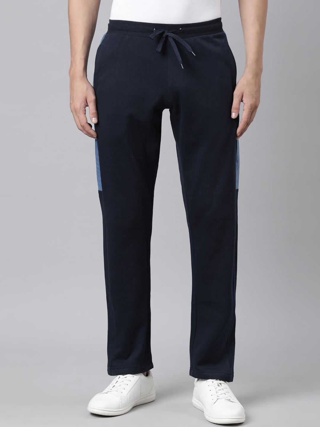 

DIXCY SCOTT Men Mid Rise Track Pants, Blue