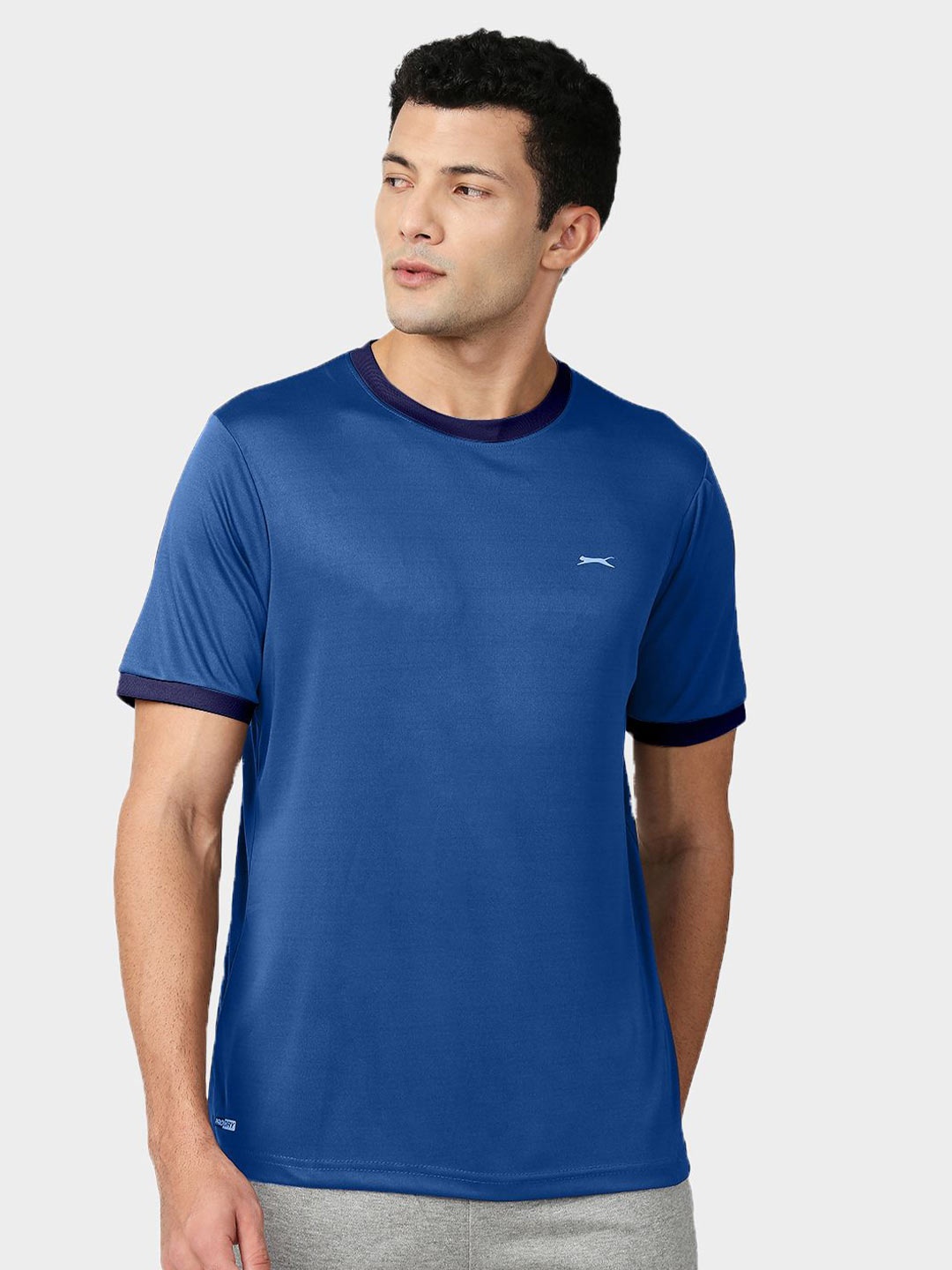 

Black Panther Men Acti Fit Round Neck Solid T-shirt, Blue