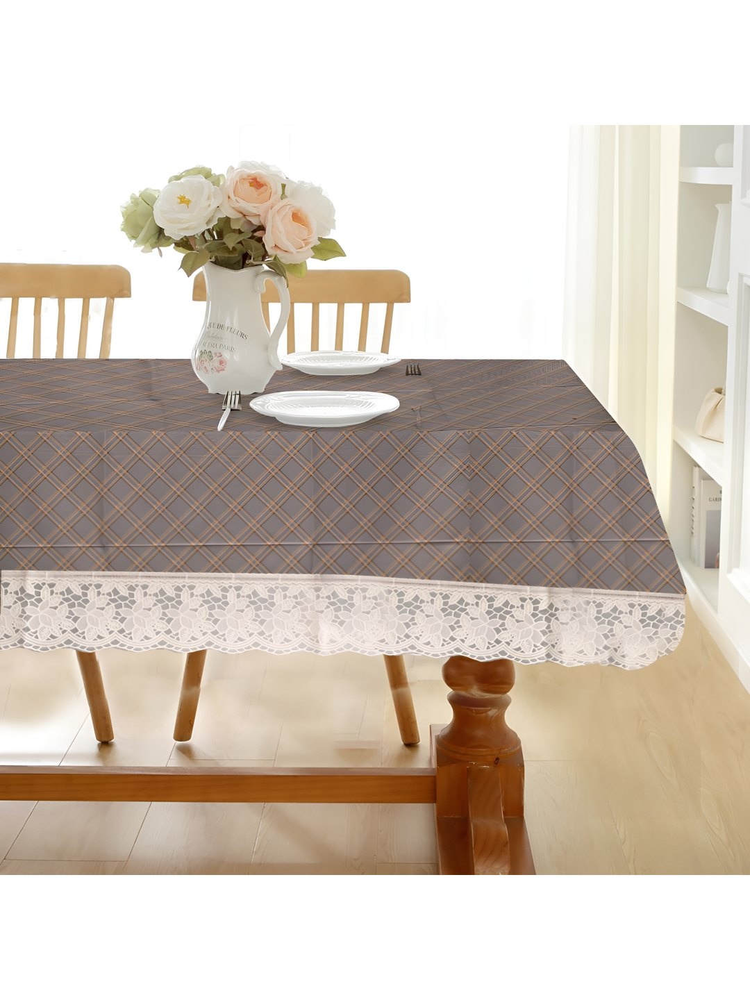 

CASA-NEST Grey Plastic 6-Seater Table Cover