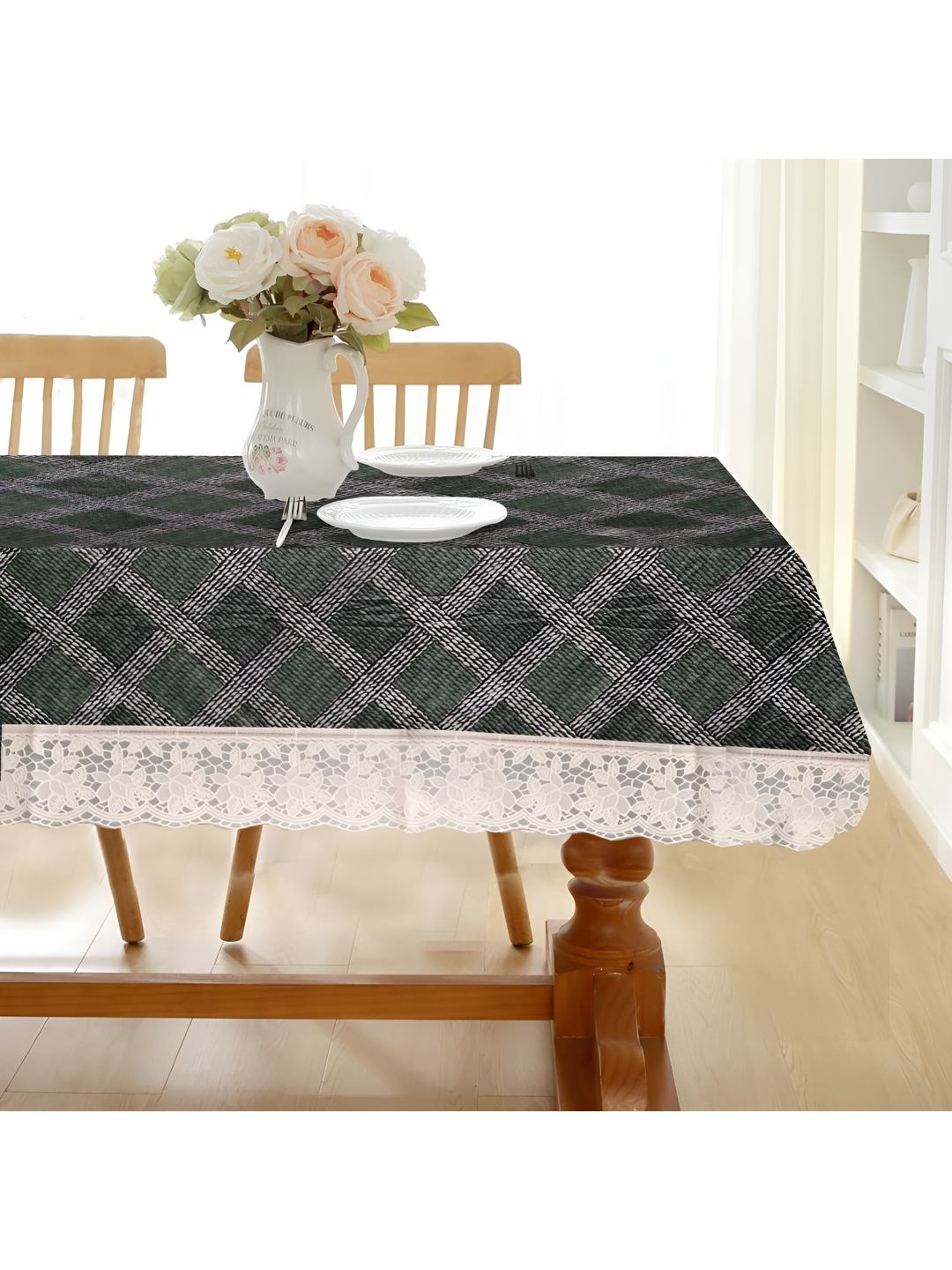 

CASA-NEST Plastic 8-Seater Table Cover, Green