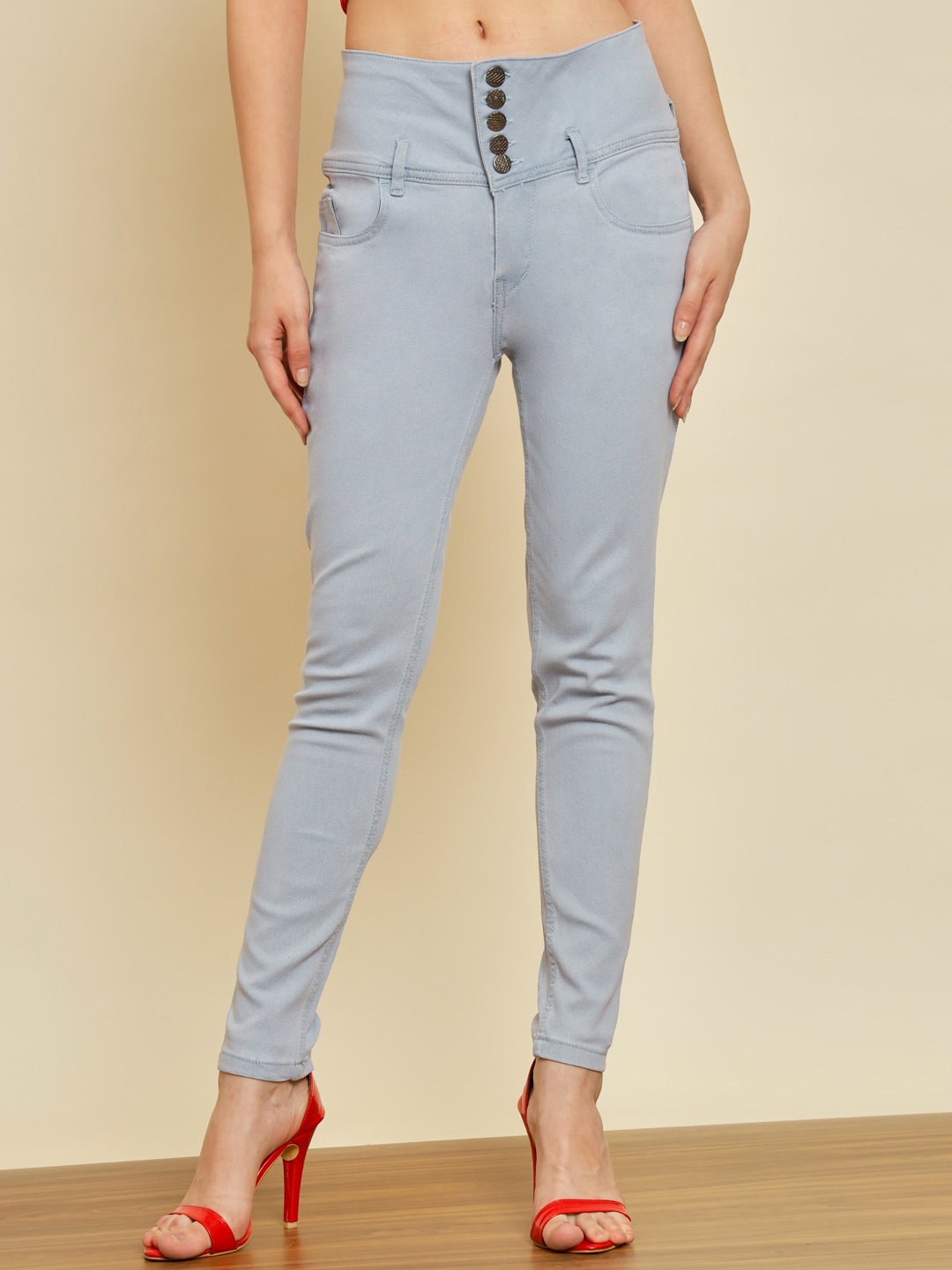 

TANDUL Women Lean Skinny Fit Jeans, Grey
