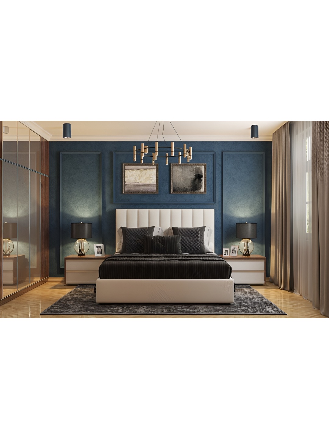 

DENICRAAS Black Aluminium Quirky Ceiling Lamp
