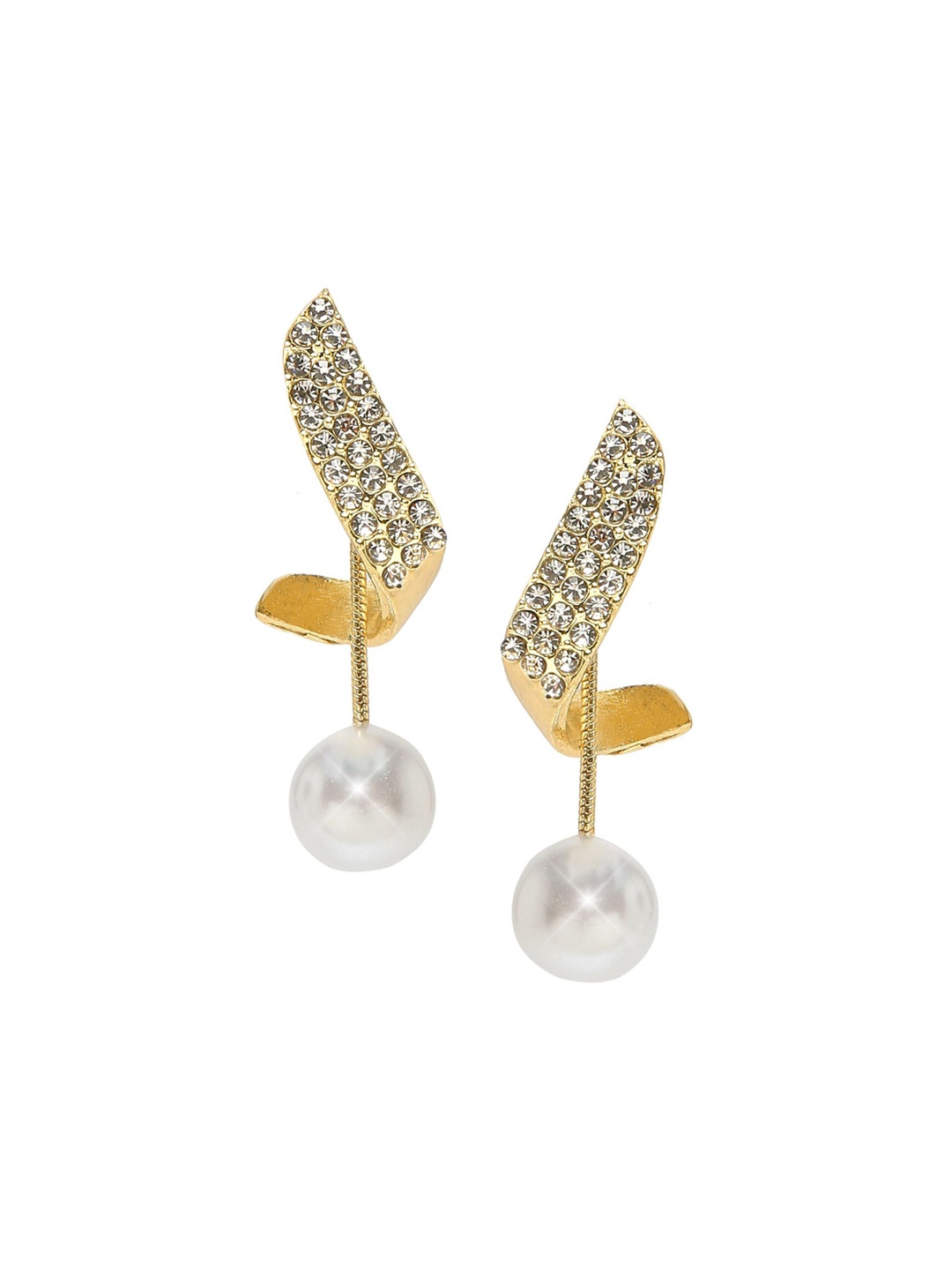 

DressBerry Contemporary Drop Earrings, Gold
