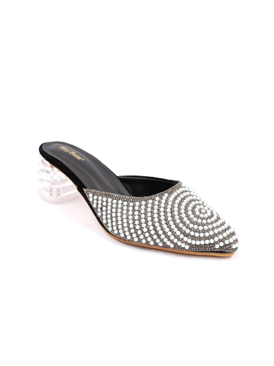 

Maysun Party Block Mules, Black