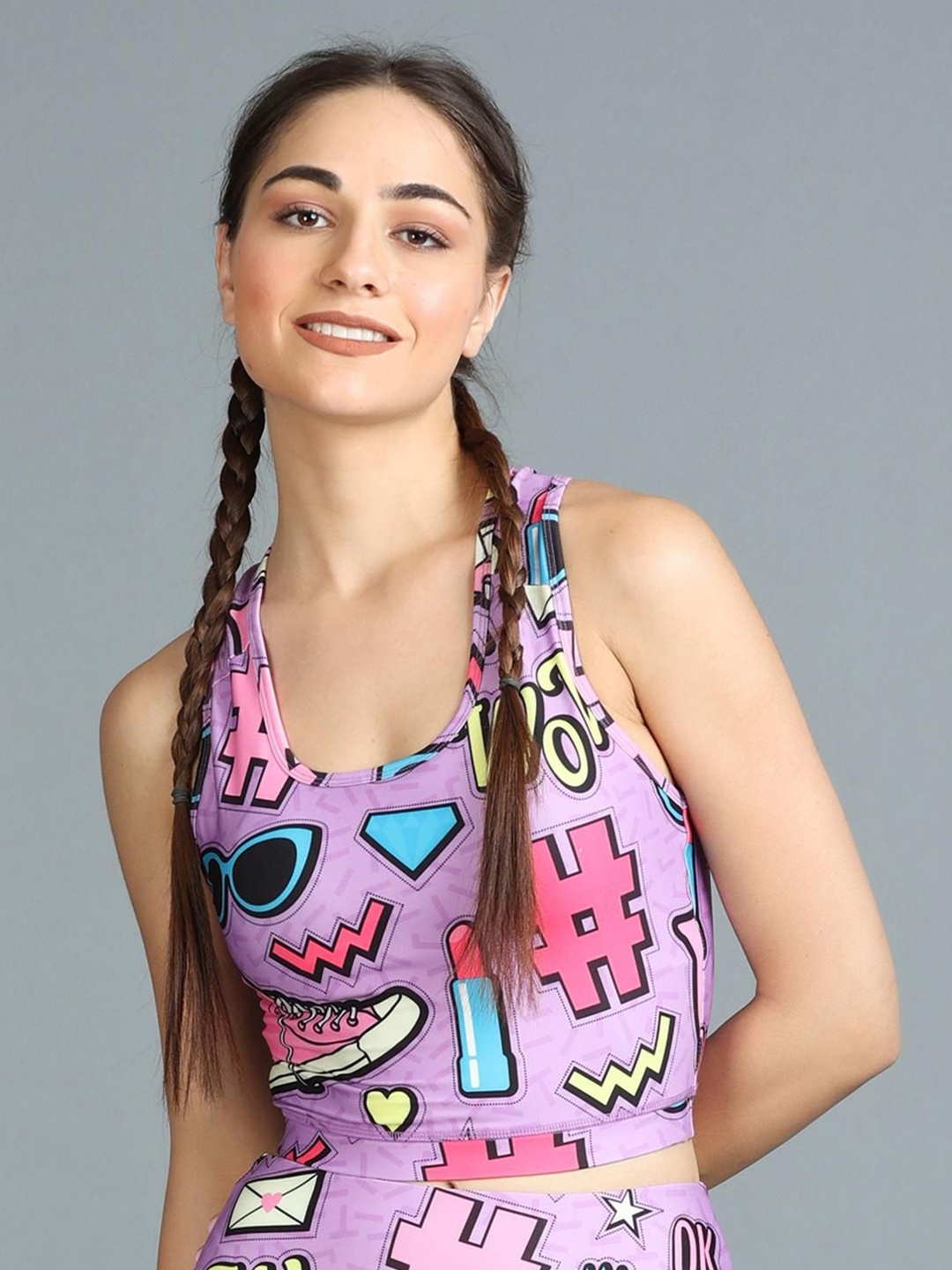 

The Dance Bible Print Tank Top, Lavender