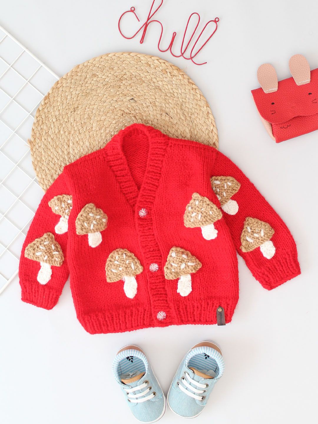 

Woonie Girls Cardigan, Red