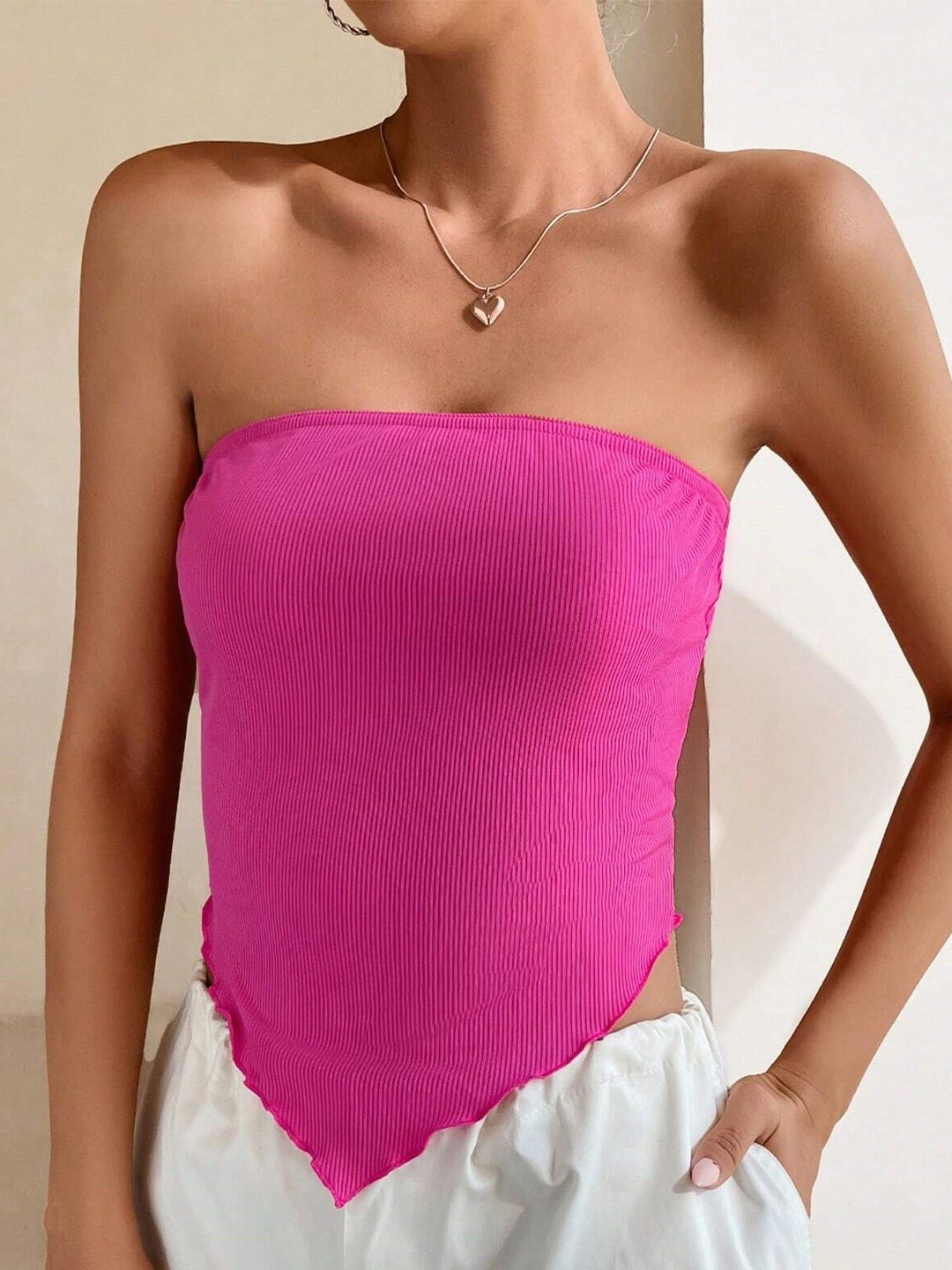 

StyleCast Georgette Tube Top, Pink