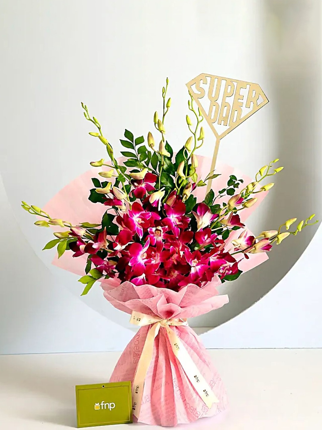 

fnp Royal Orchids Fresh Flowers Bouquet, Pink