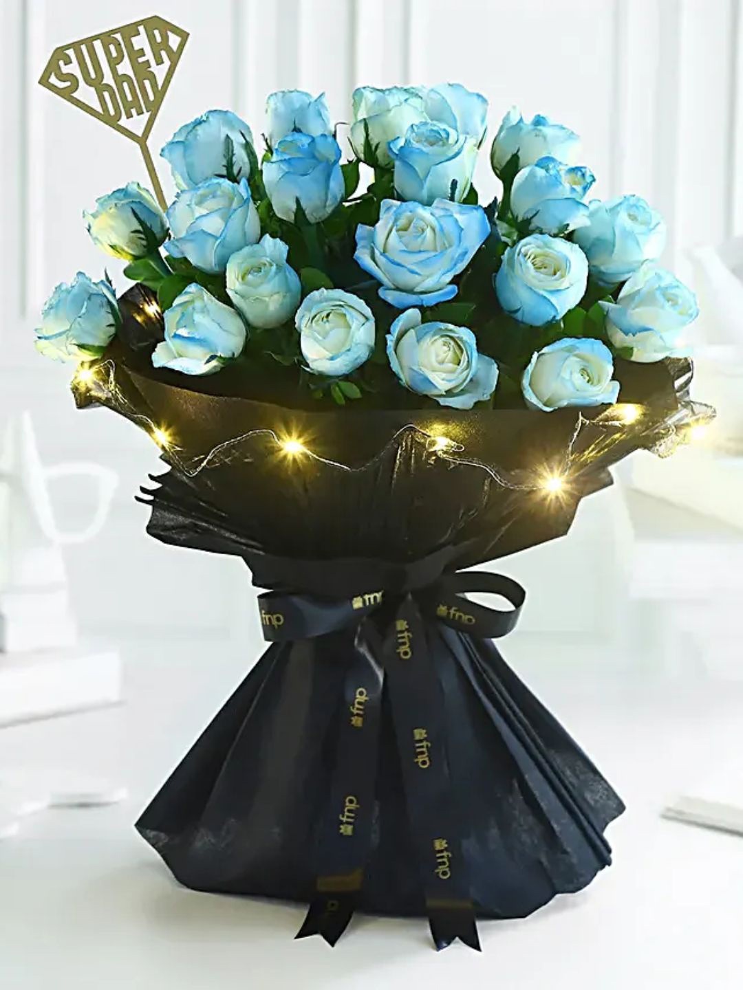 

fnp 20-Pcs Shimmering Rose Bouquet, Blue