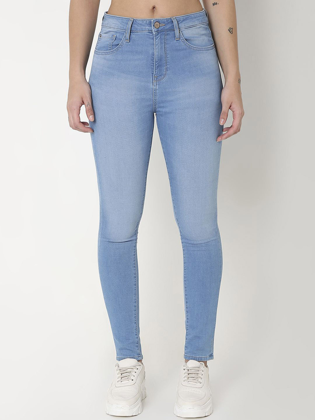 

SPYKAR Women Slim Fit High-Rise Stretchable Jeans, Blue