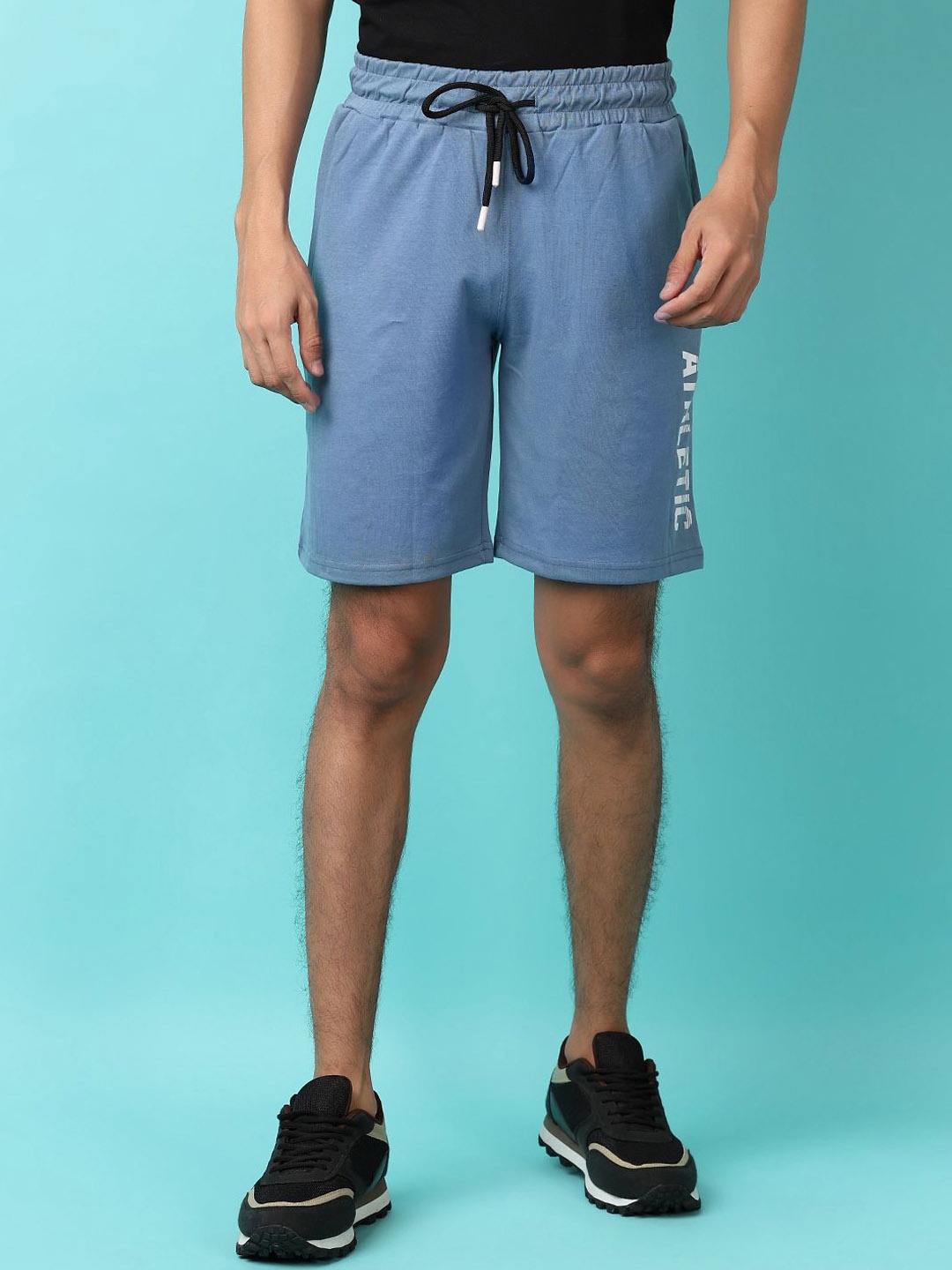 

V-Mart Men Solid Sports Shorts, Blue