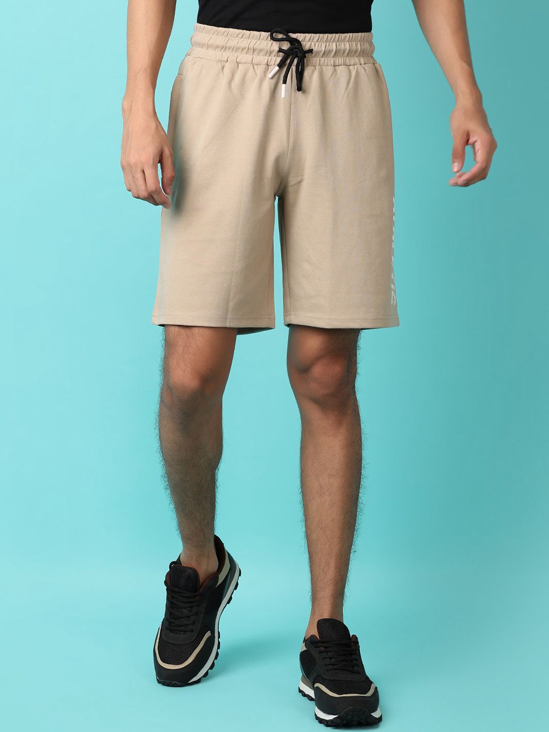 

V-Mart Men Regular Fit Solid Shorts, Beige