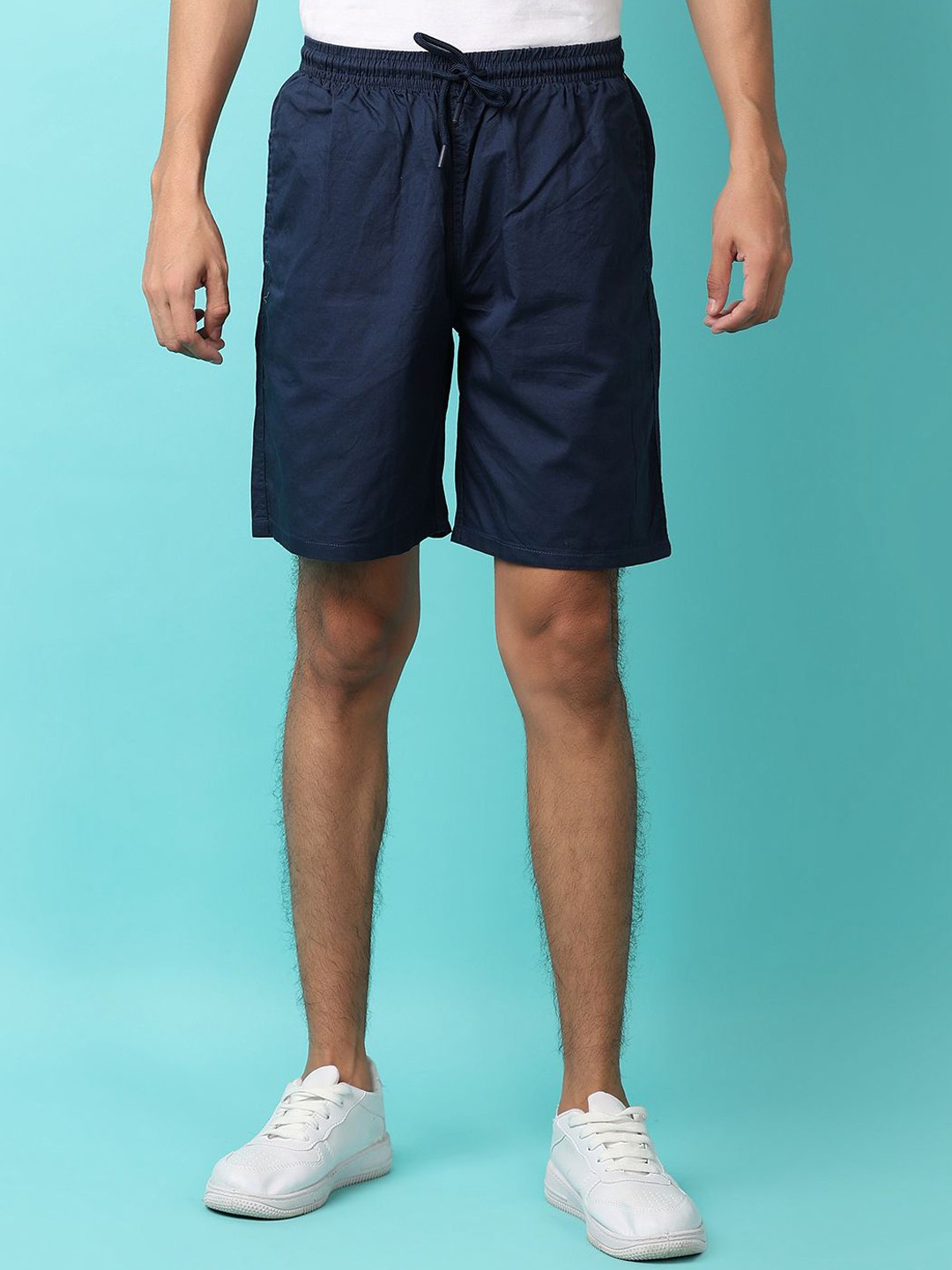 

V-Mart Men Solid Sports Shorts, Blue